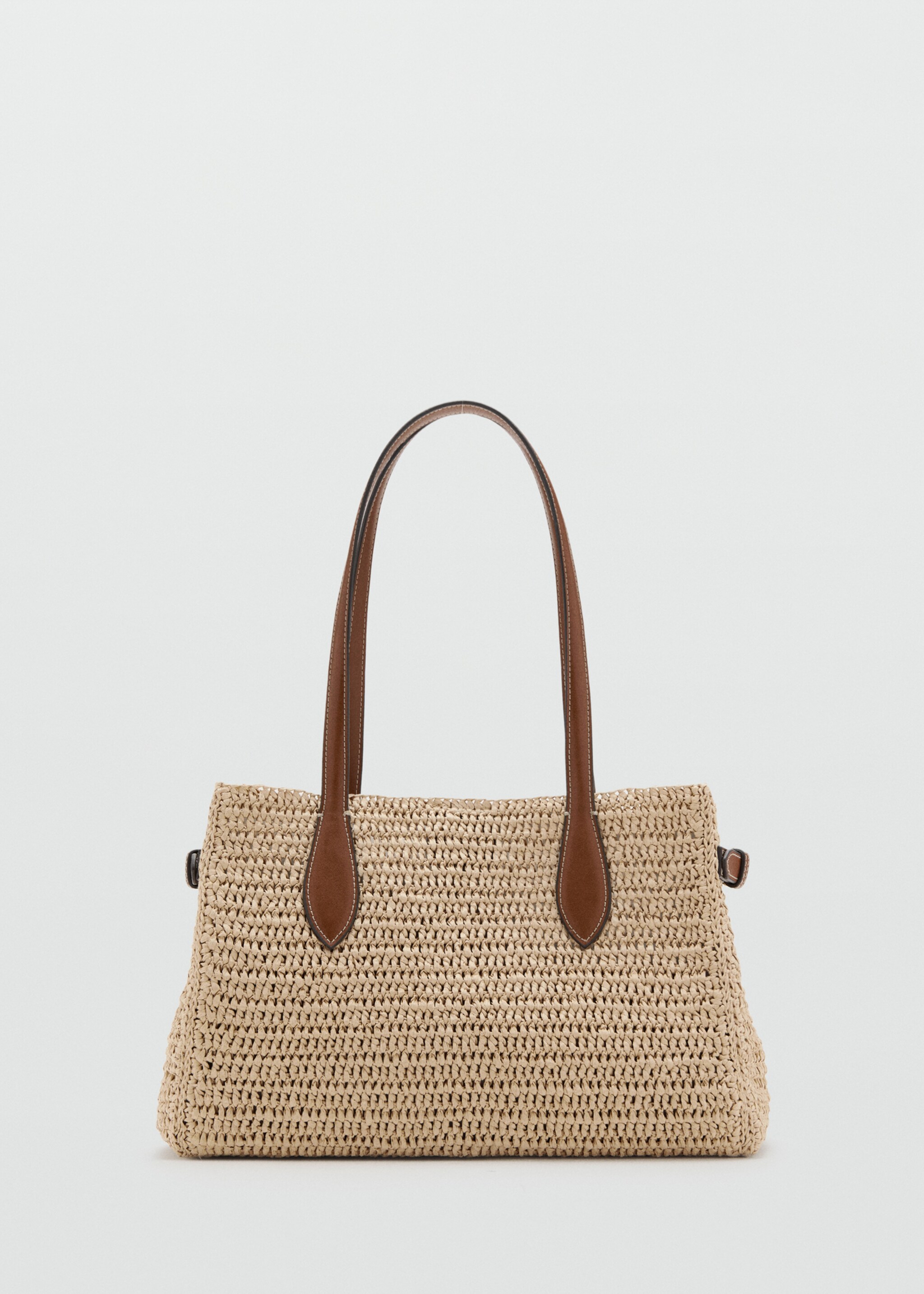 Natural fibre city bag - Article without model, Leather. Ref: 27075936-00.
