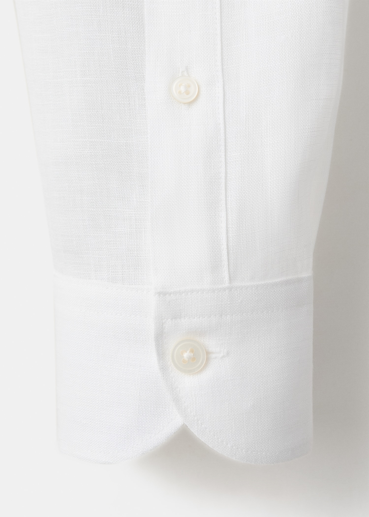 100% linen Mao collar shirt - Details of the article 8