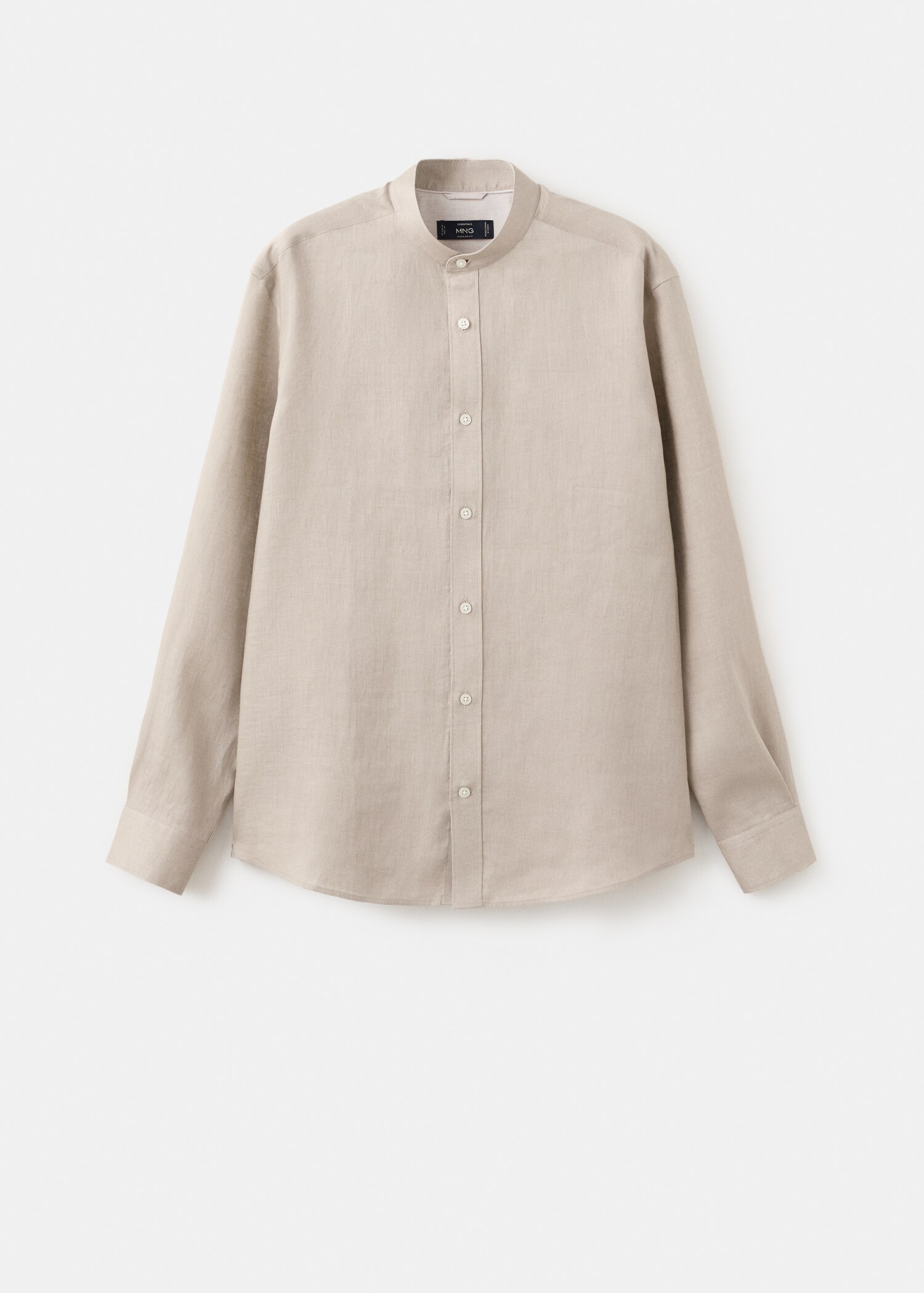 100% linen Mao collar shirt - Article without model