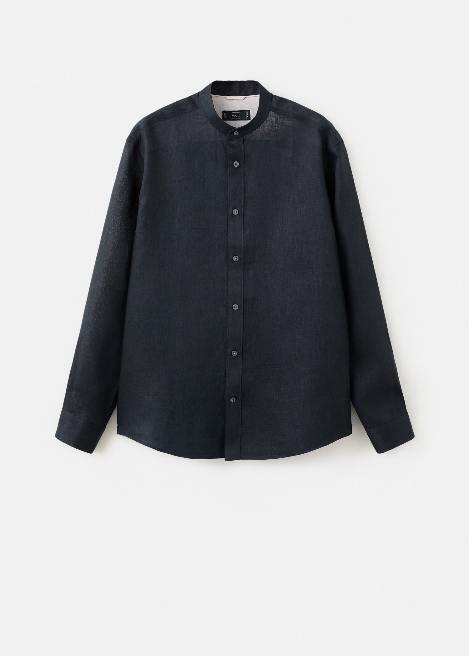 100% linen Mao collar shirt - Article without model