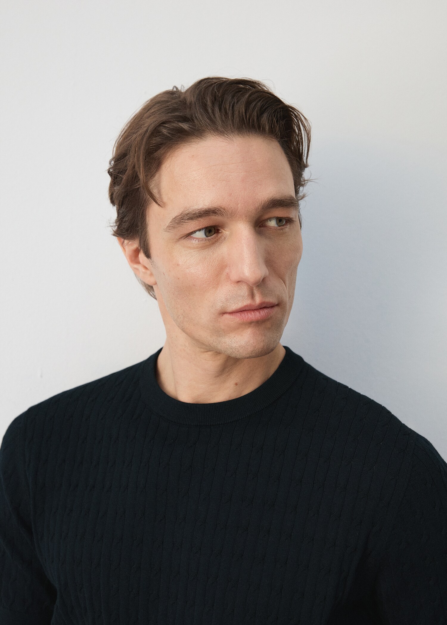 T-shirt maille torsadée 100 % coton - Détail de l'article 1