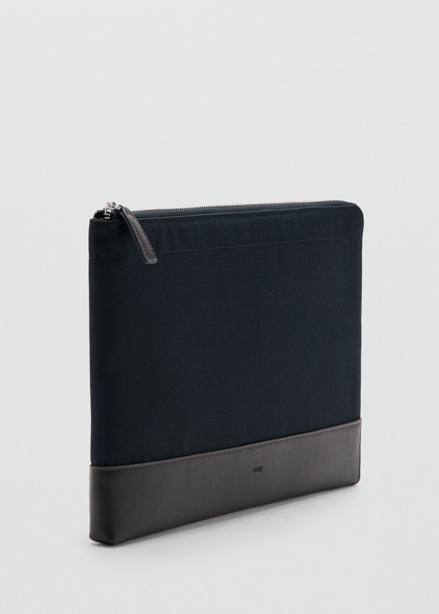 Laptop case with leather details - Medium plane