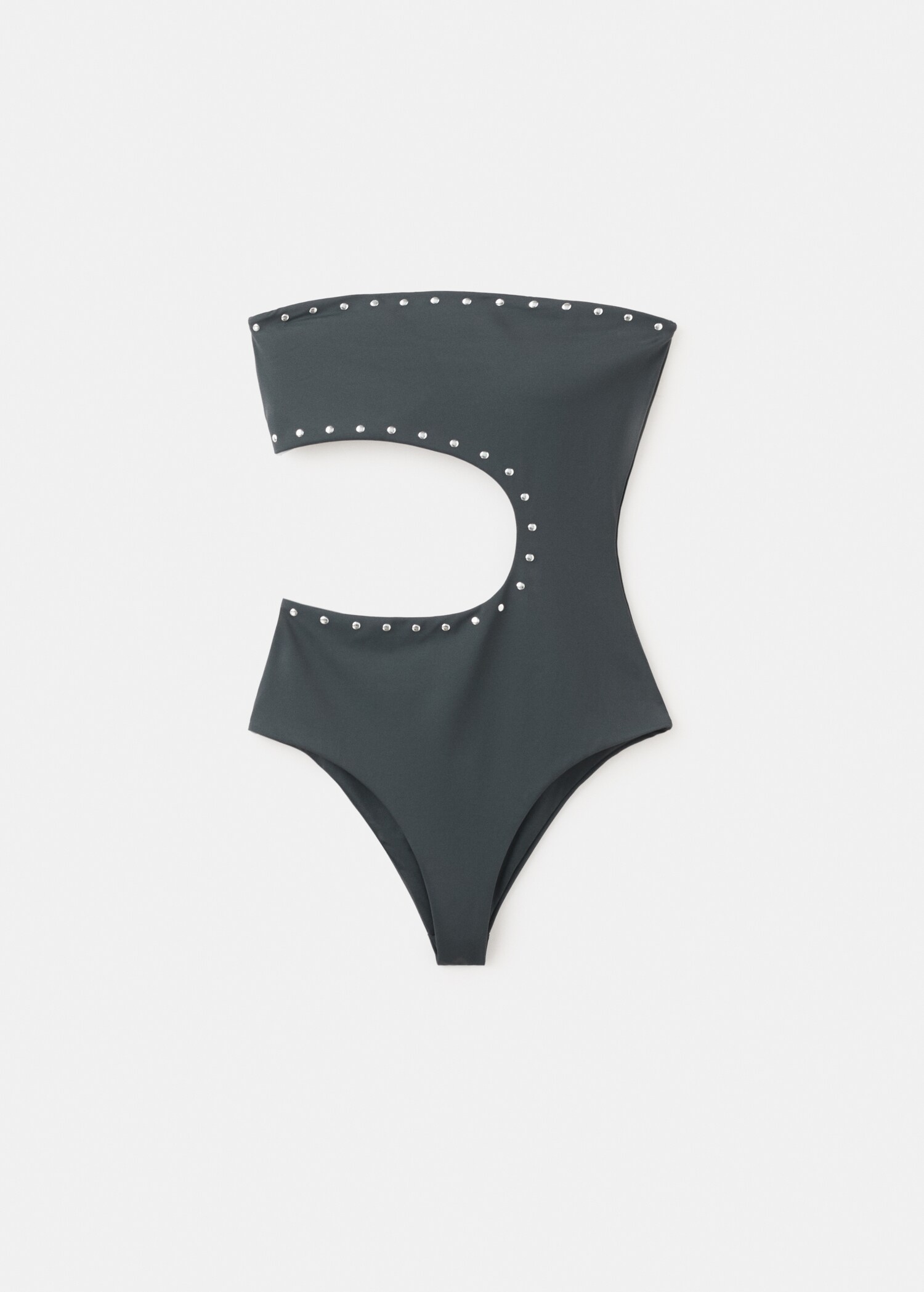 Asymmetric swimsuit with mid-rise bottoms - Article without model