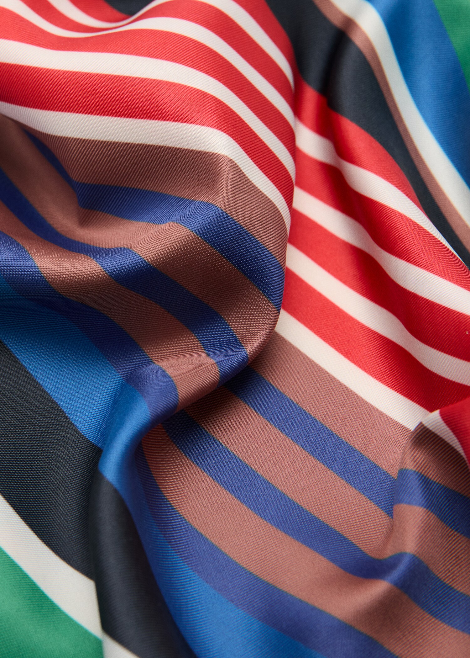 Striped printed scarf - Medium plane