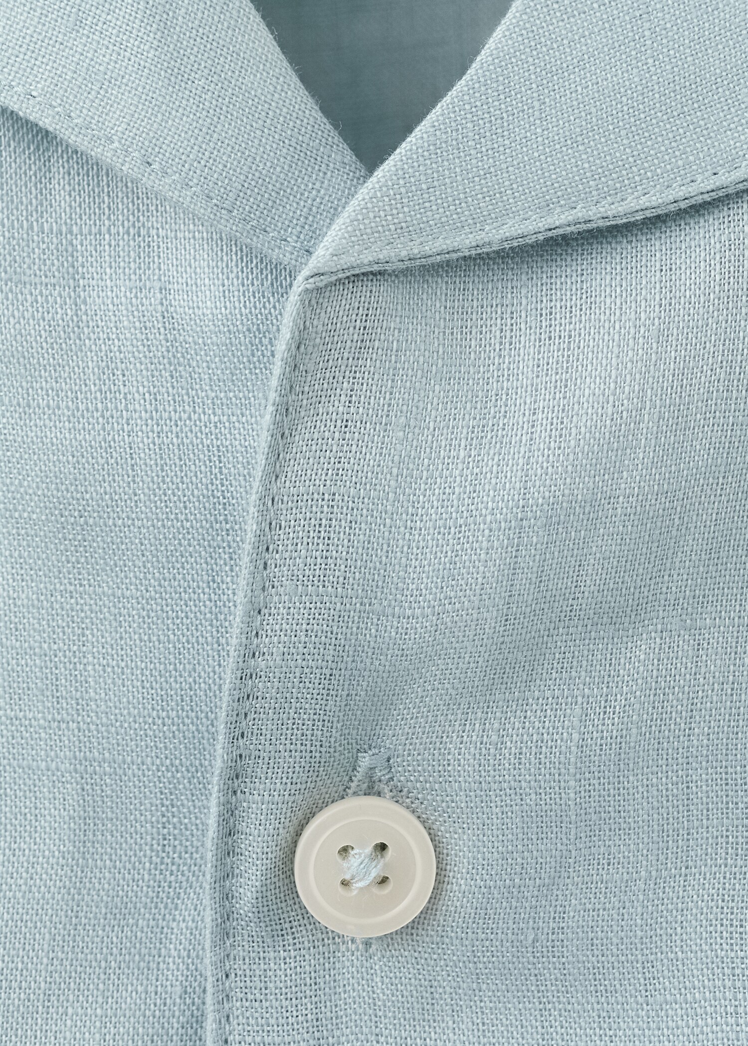 100% linen bowling-collar shirt - Details of the article 8