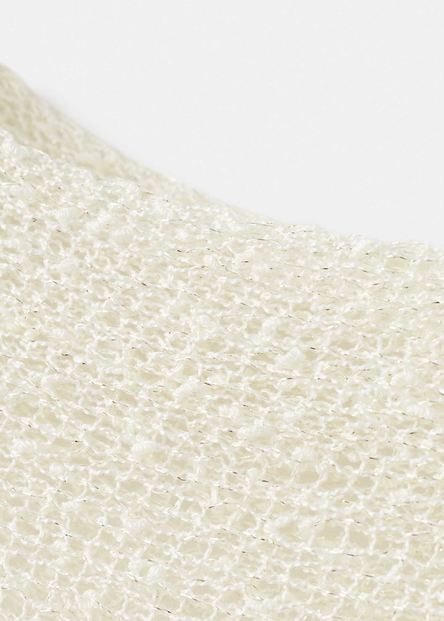 Asymmetrical lurex cape - Medium plane