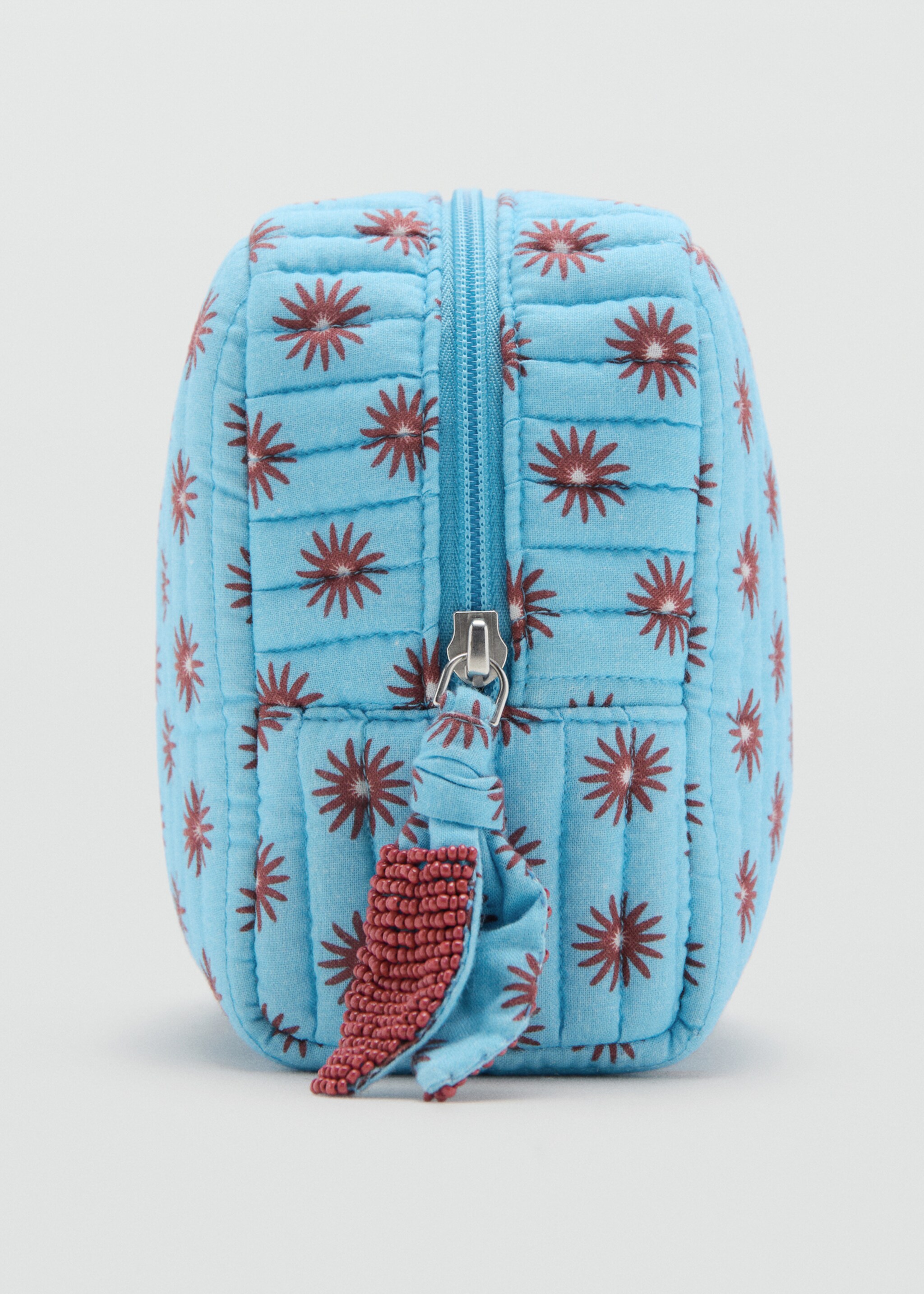 Printed cosmetic bag - Details of the article 1, Blue. Ref: 27075950-00.