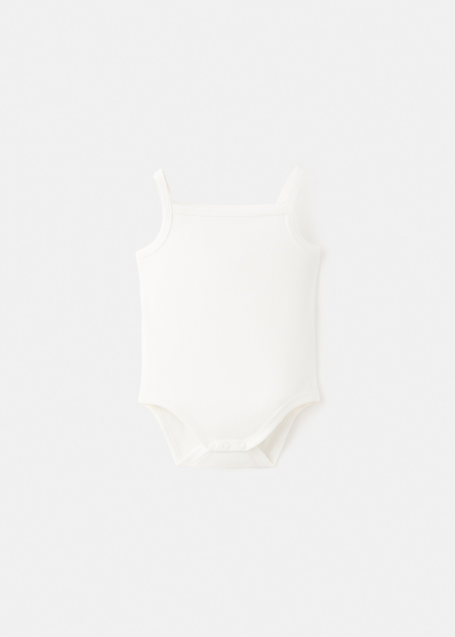 Ribbed cotton bodysuit - Article without model