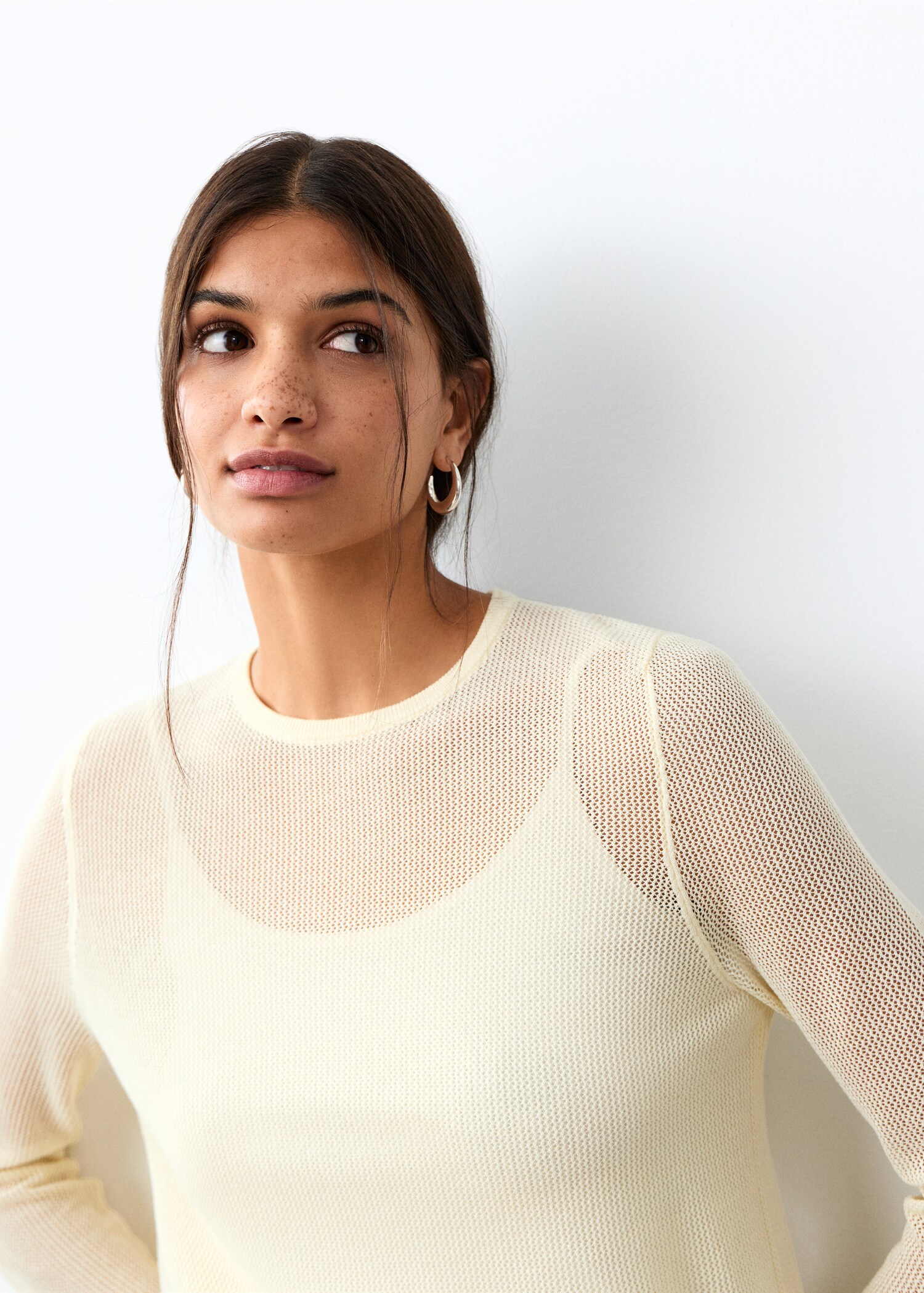 Openwork knit sweater - Details of the article 1
