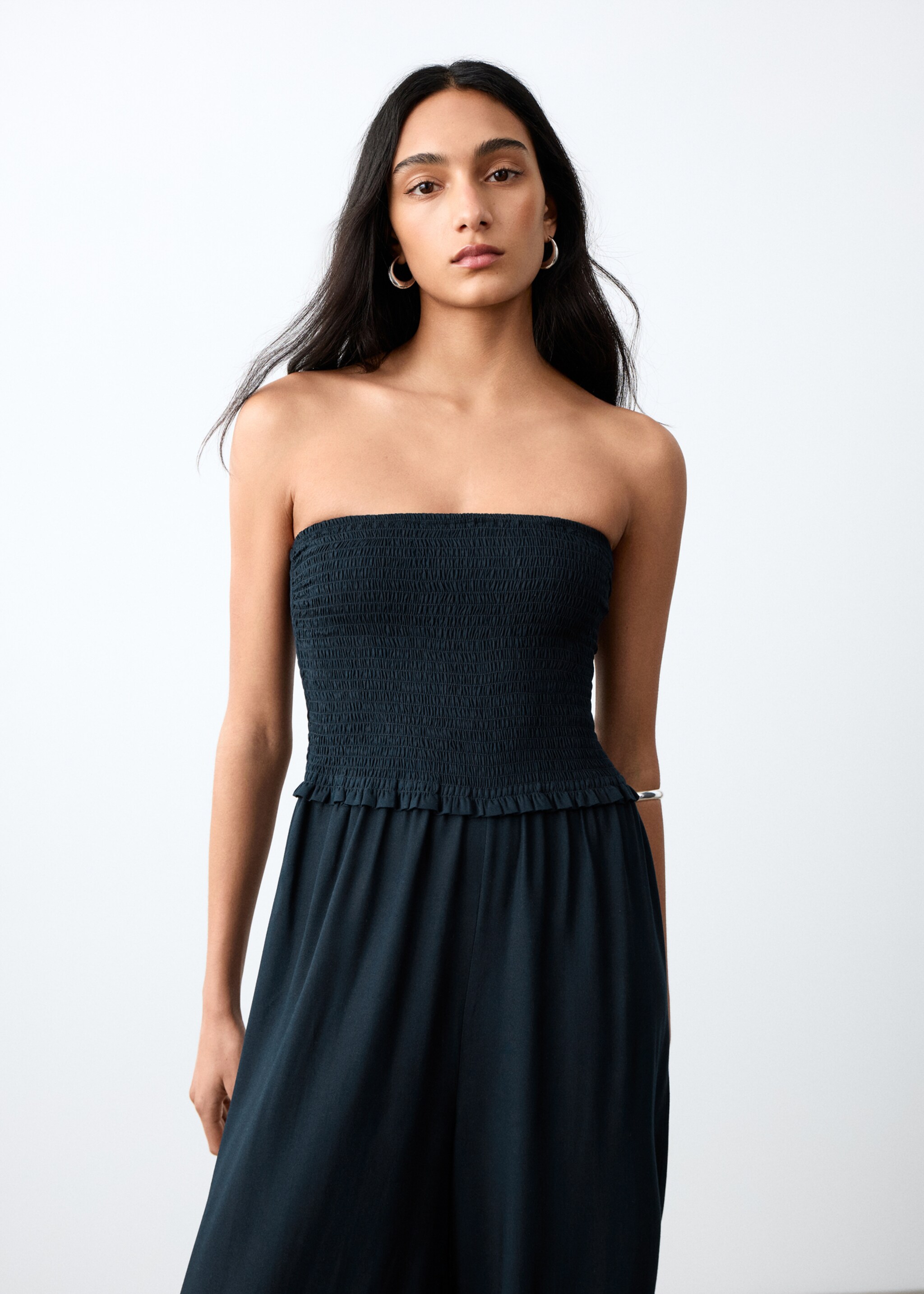 Macacão caicai comprido - Plano médio, Azul-marinho. Ref: 27075956-00.