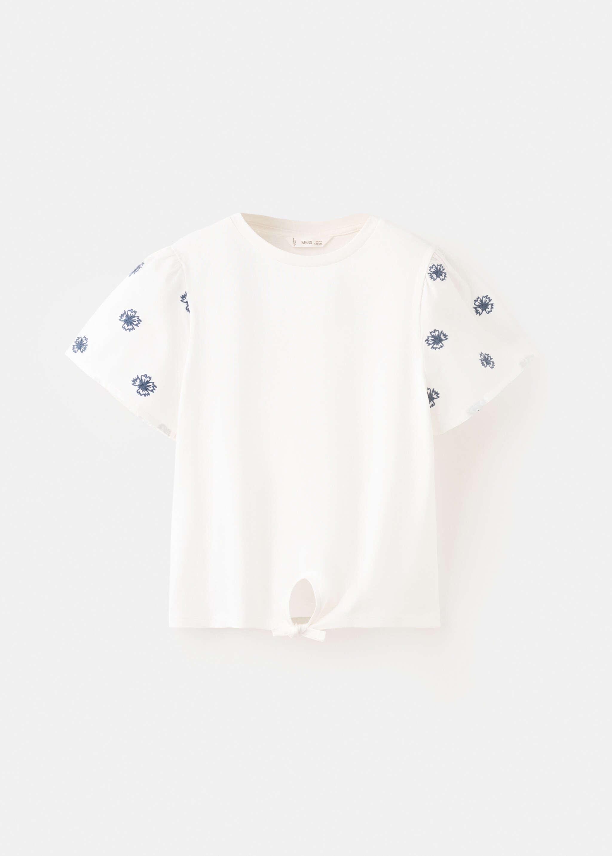 Embroidered cotton shirt - Article without model, Off White. Ref: 27075960-00.