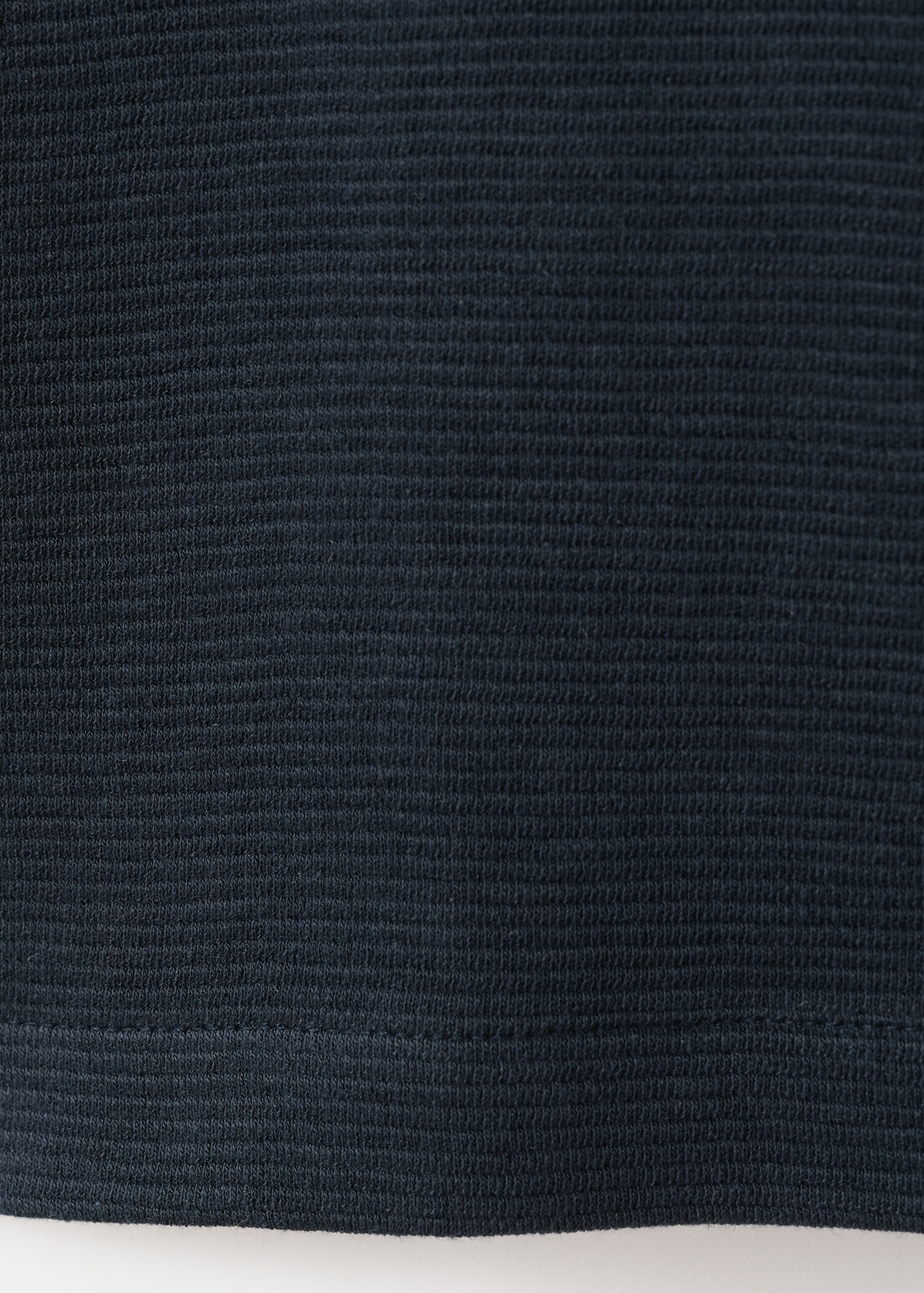 Ribbed cotton polo shirt - Details of the article 0