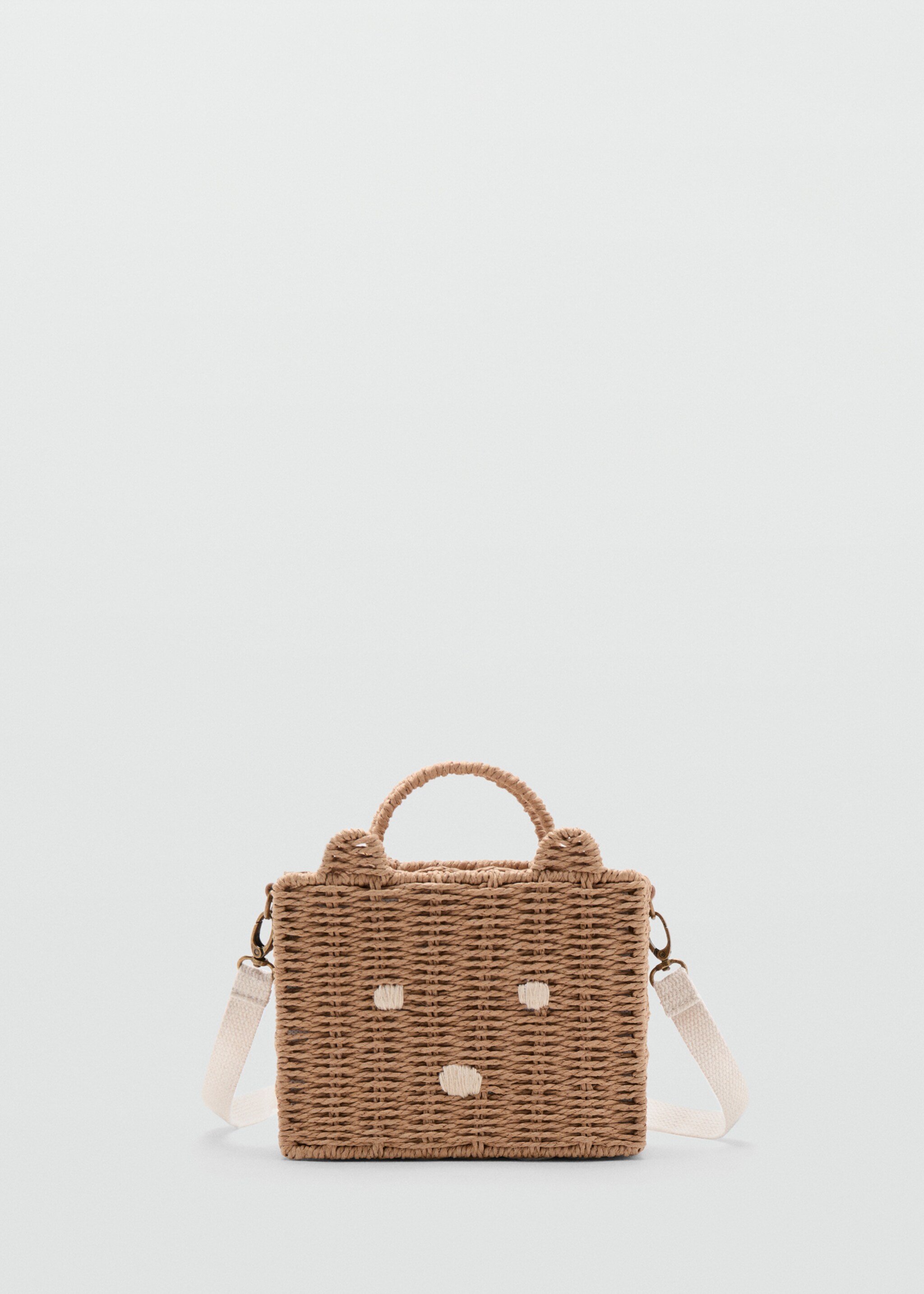 Mini bear basket bag - Article without model, Sand. Ref: 27075963-00.