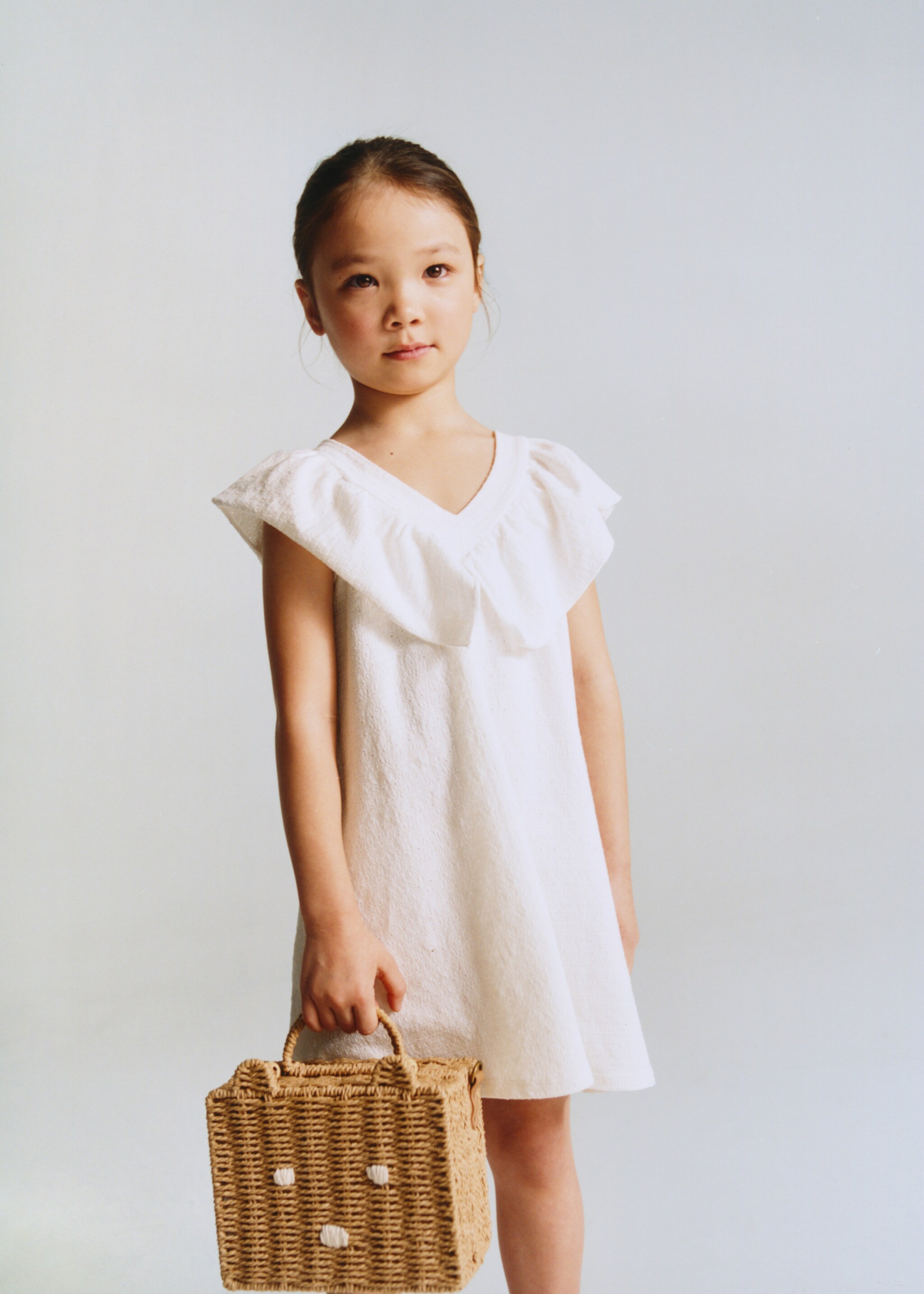 Mini bear basket bag - Details of the article 5, Sand. Ref: 27075963-00.