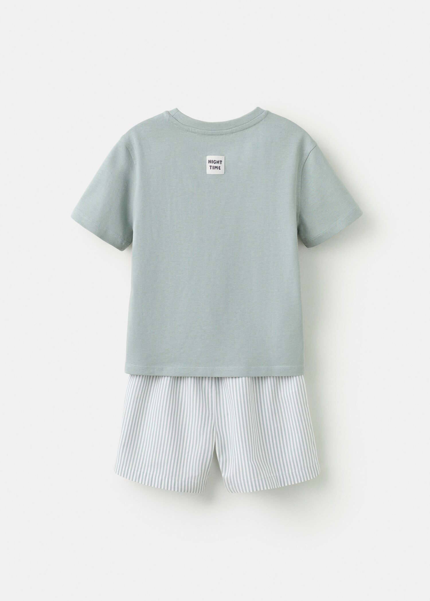 Pijama curto às riscas - Verso do artigo