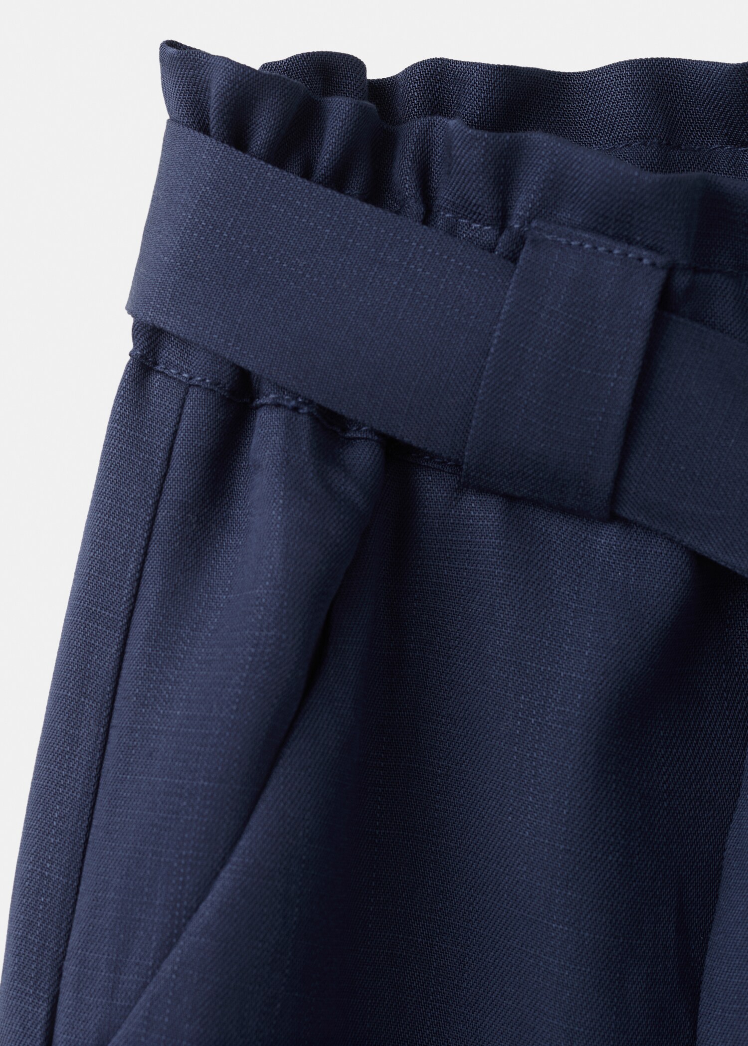 Straight lyocell trousers - Details of the article 0