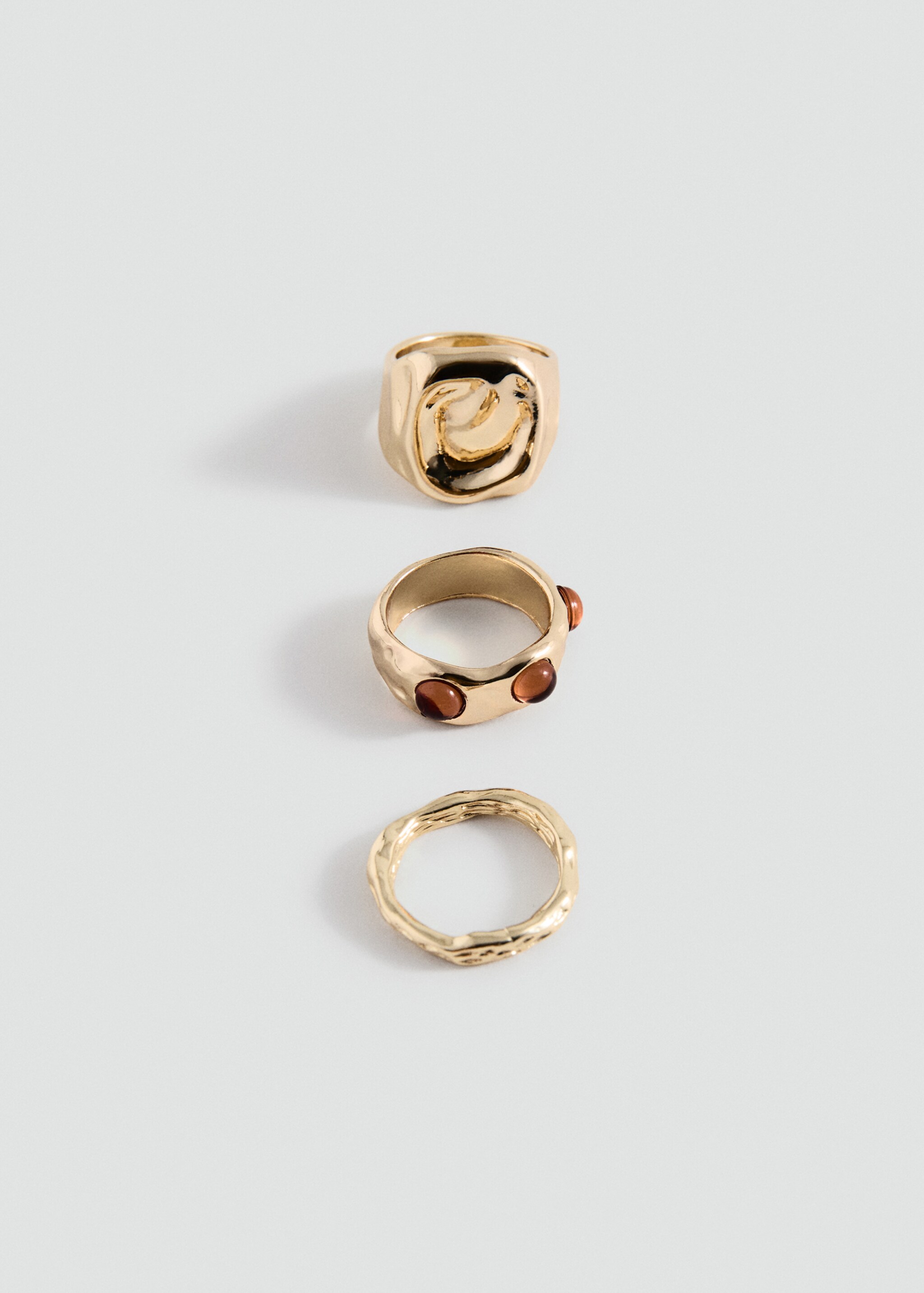 Combined ring 3 set - Article without model, Gold. Ref: 27075977-00.