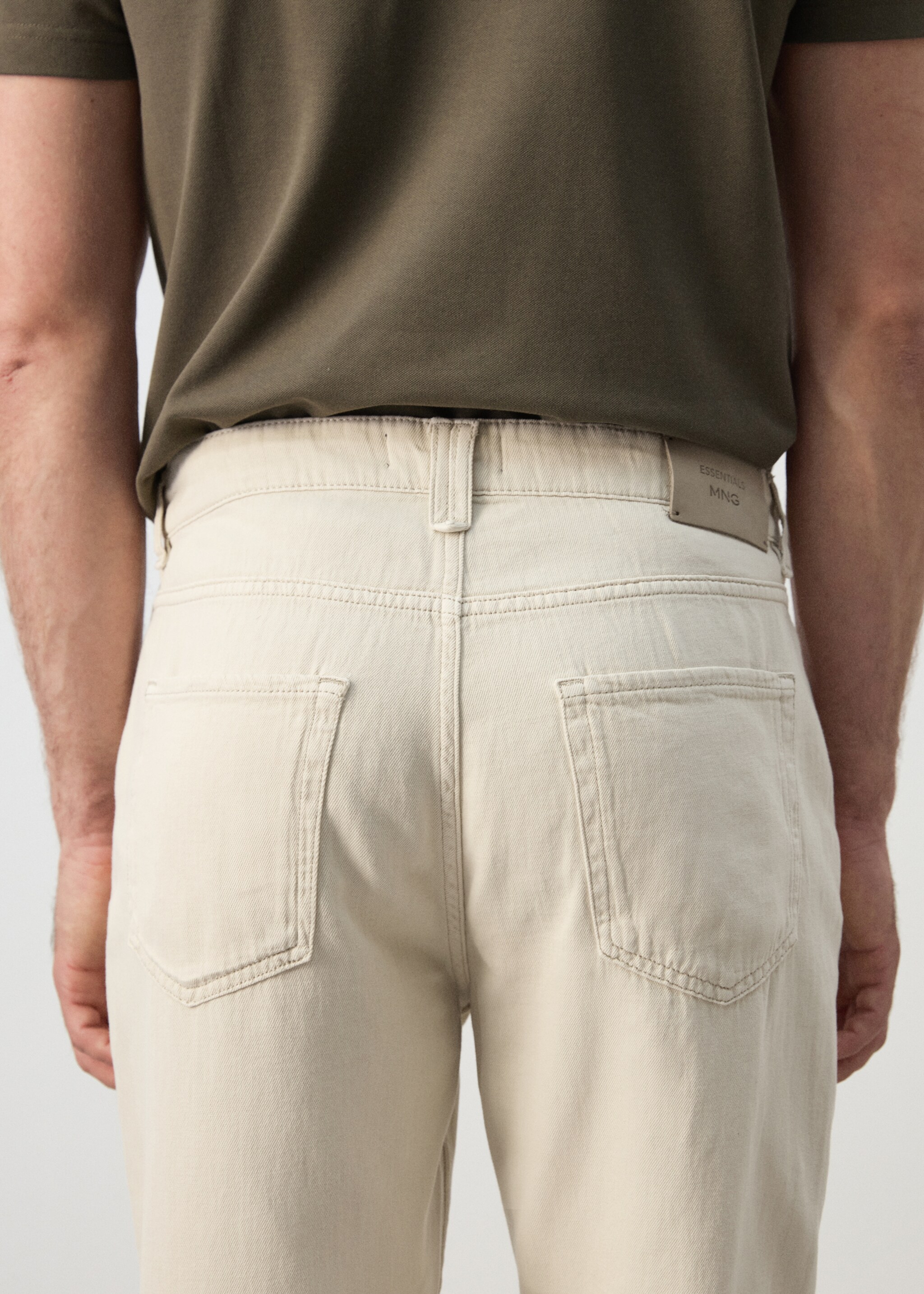 Lori tapered-fit jeans - Details of the article 6, Light/Pastel Grey. Ref: 27075983-00.