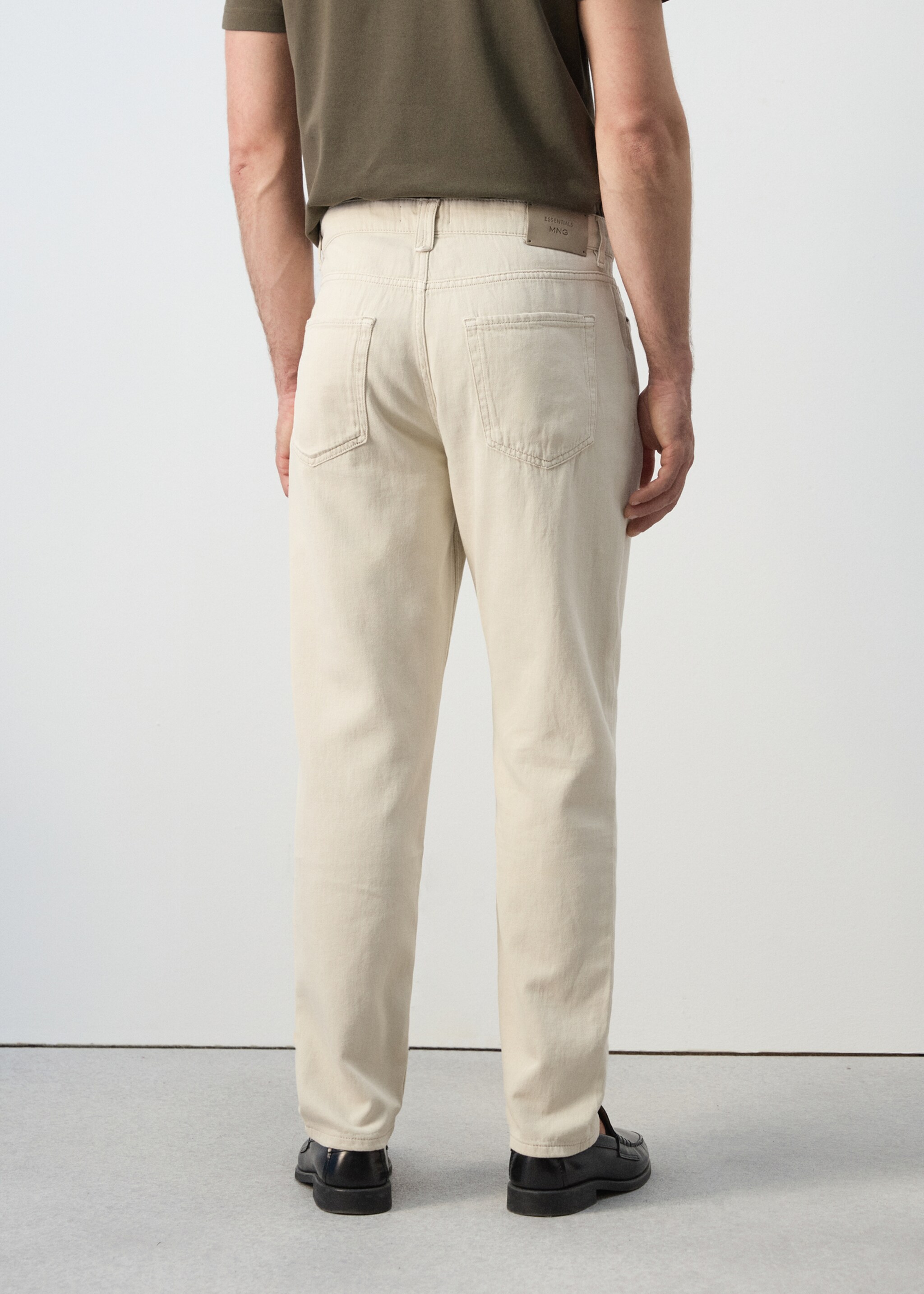 Lori tapered-fit jeans - Reverse of the article, Light/Pastel Grey. Ref: 27075983-00.