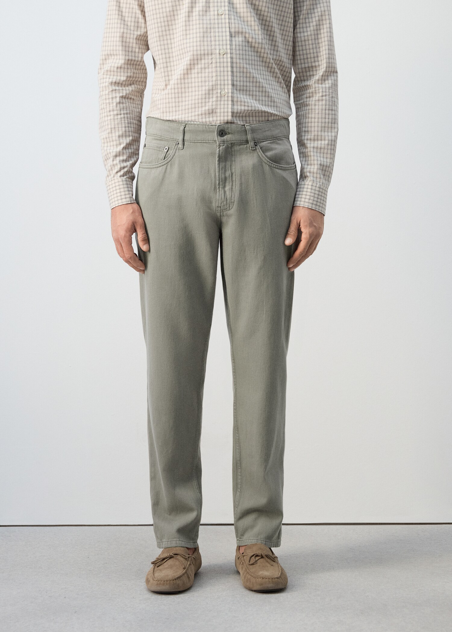 Lori tapered-fit jeans - Medium plane