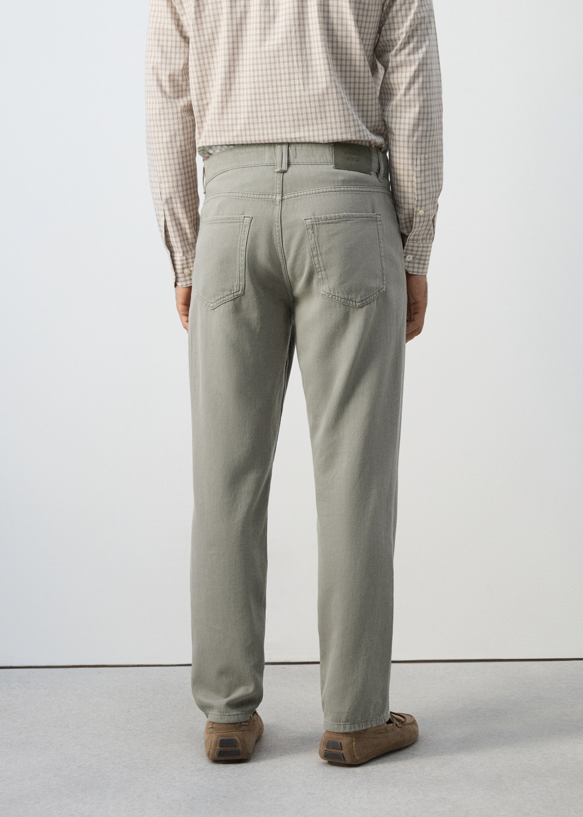 Lori tapered-fit jeans - Reverse of the article, Mink Grey. Ref: 27075983-00.