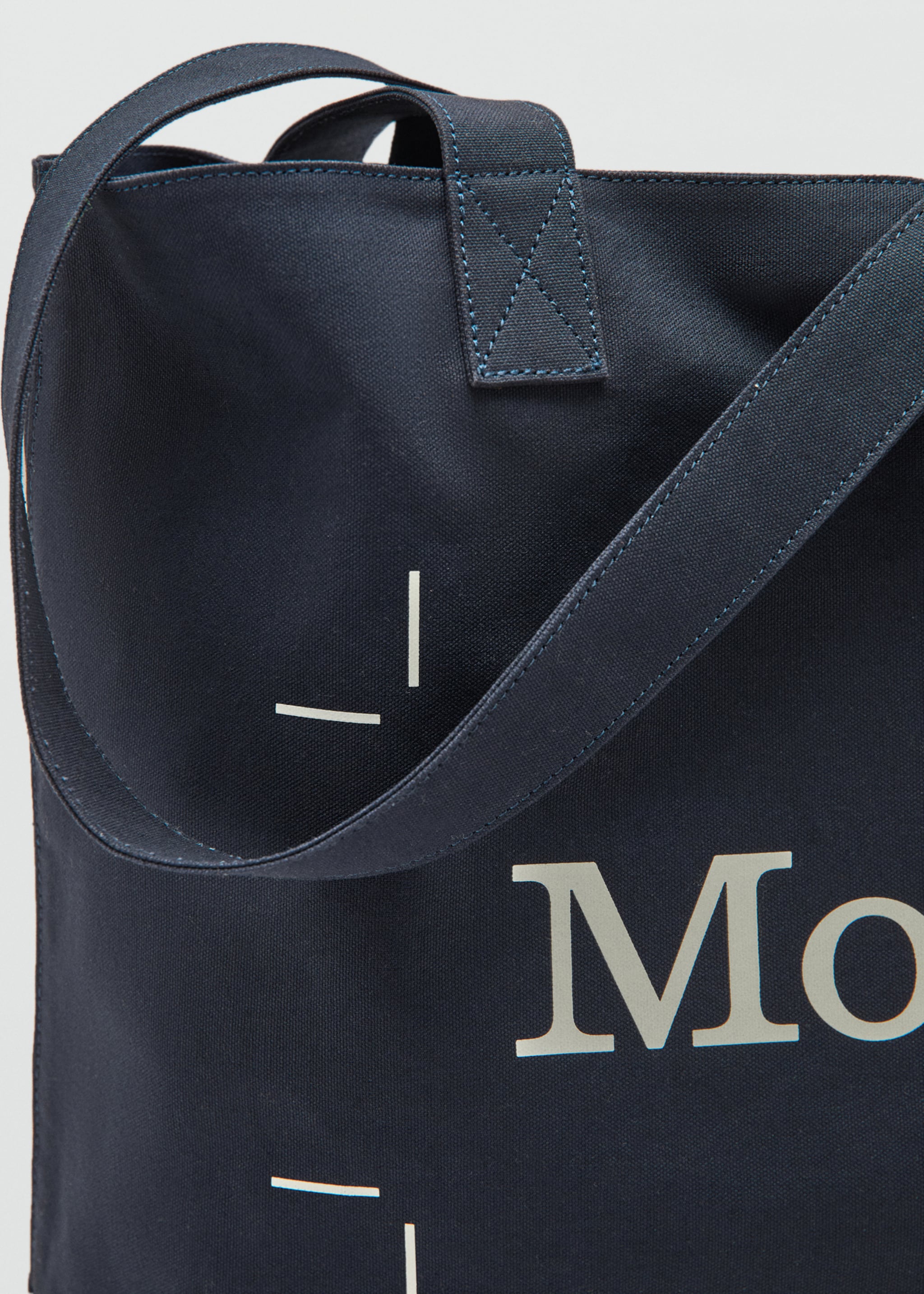 Bolso tote canvas 100% algodón - Detalle del artículo 1, Azul marino. Ref: 27075991-00.