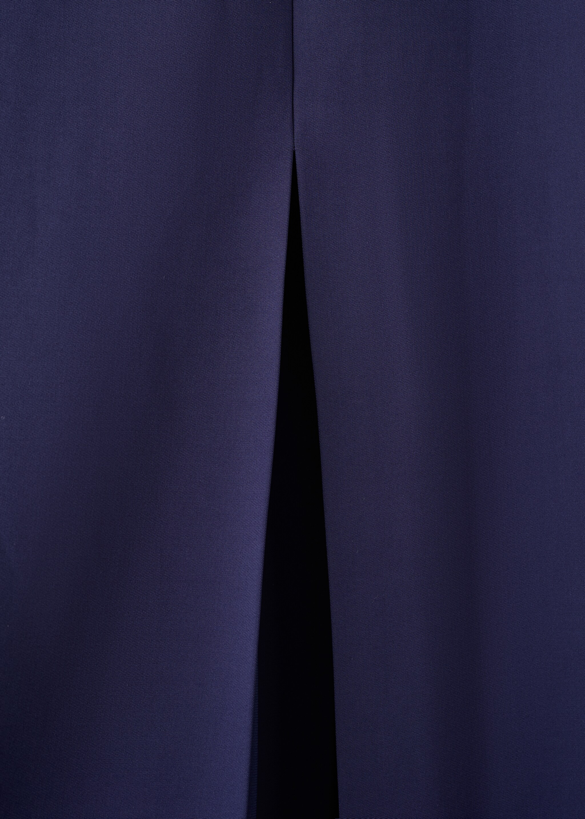 Robe longue col V - Détail de l'article 0, Bleu nuit. Ref: 27075992-00.