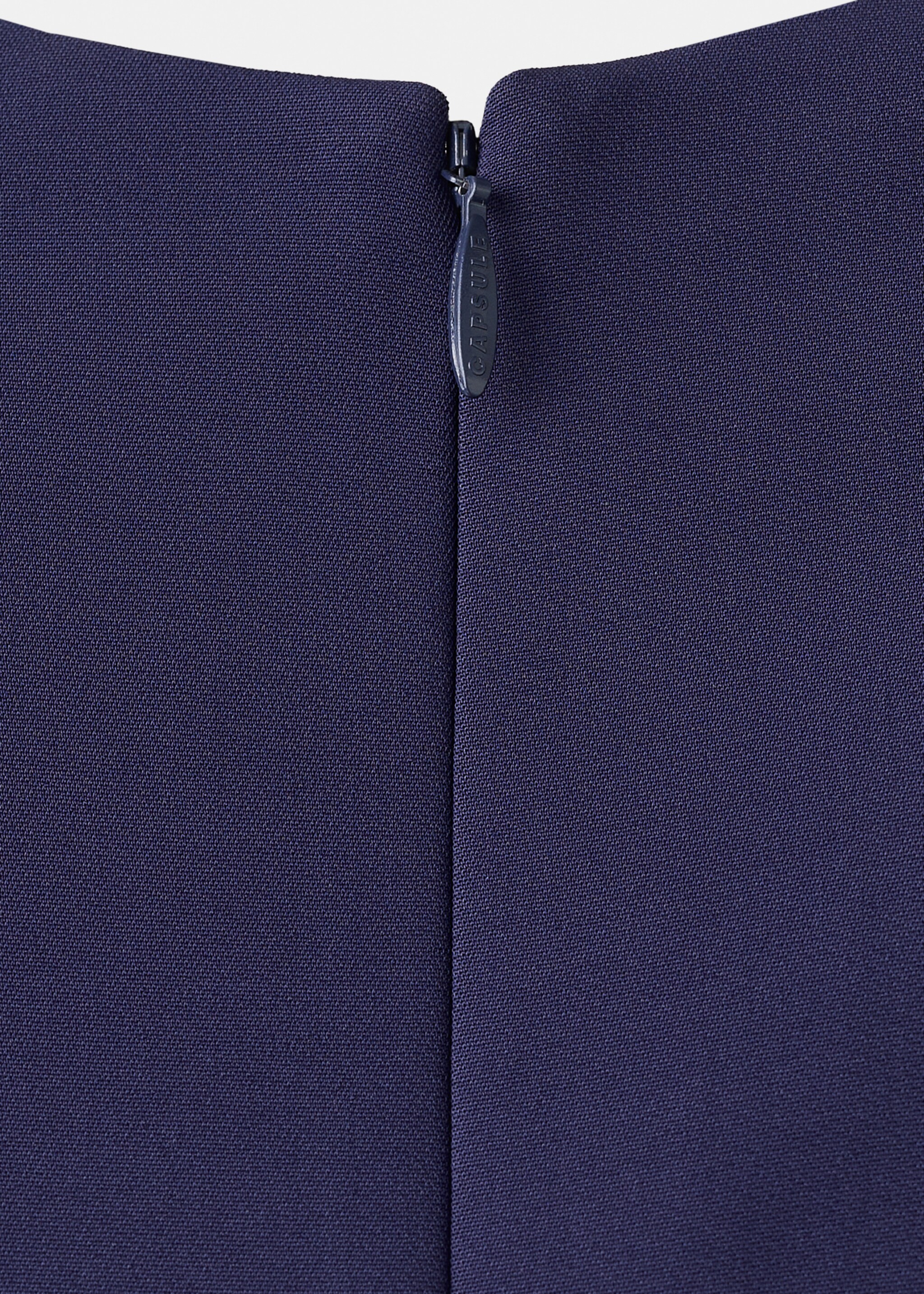 Robe longue col V - Détail de l'article 8, Bleu nuit. Ref: 27075992-00.