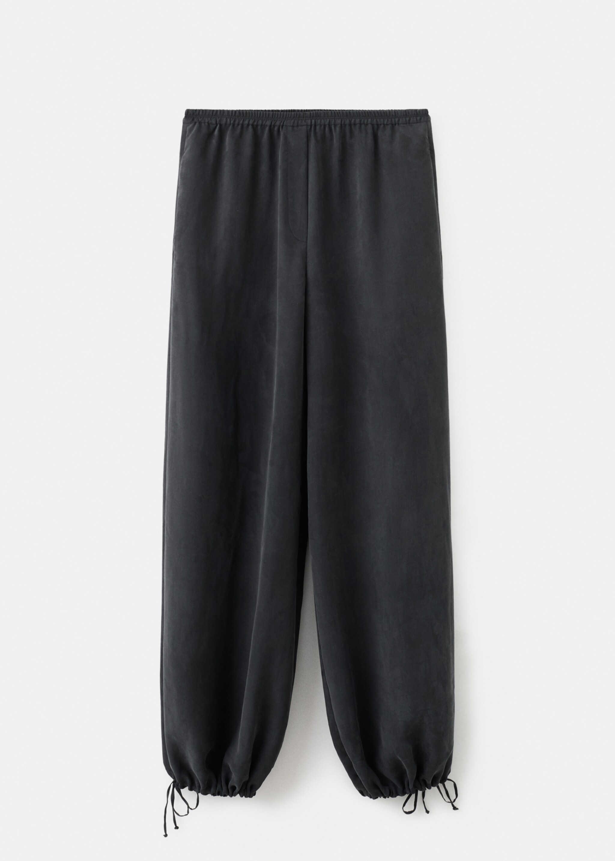 Balloon trousers with elastic waist - Article without model, Black. Ref: 27076002-00.