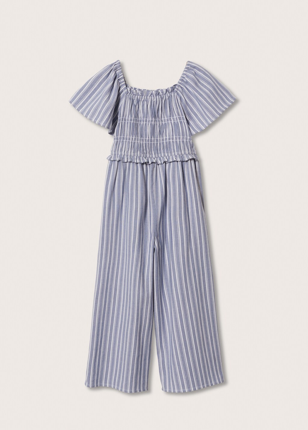 Mango striped long jumpsuit shop