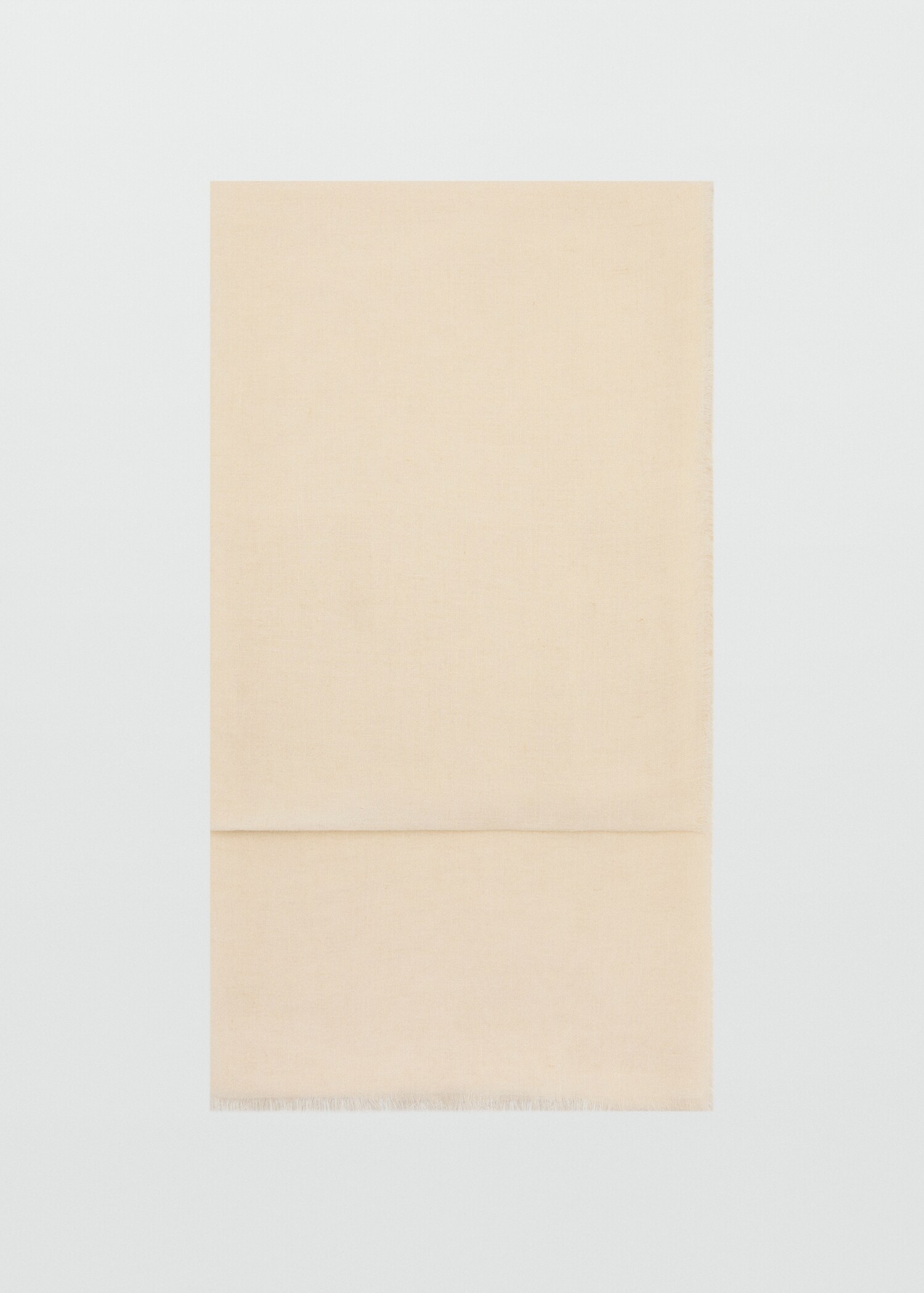 Льняной фуляр с необработанными краями - Изделие без модели