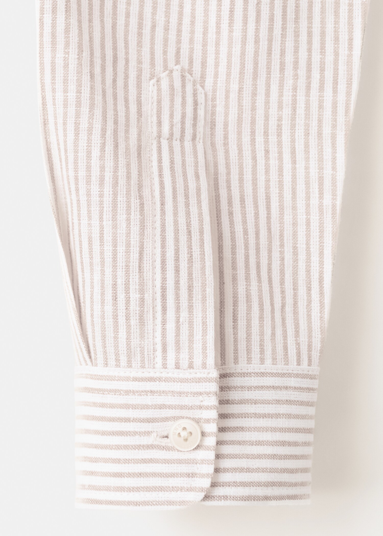 Striped linen-blend shirt - Details of the article 0