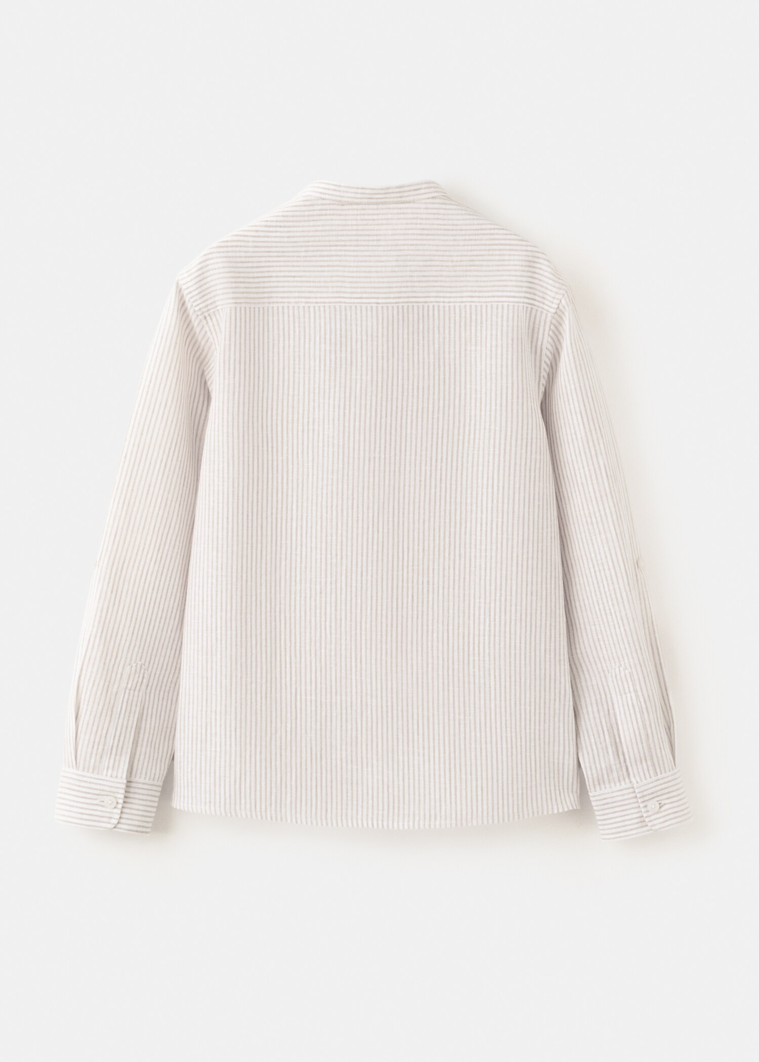 Striped linen-blend shirt - Reverse of the article