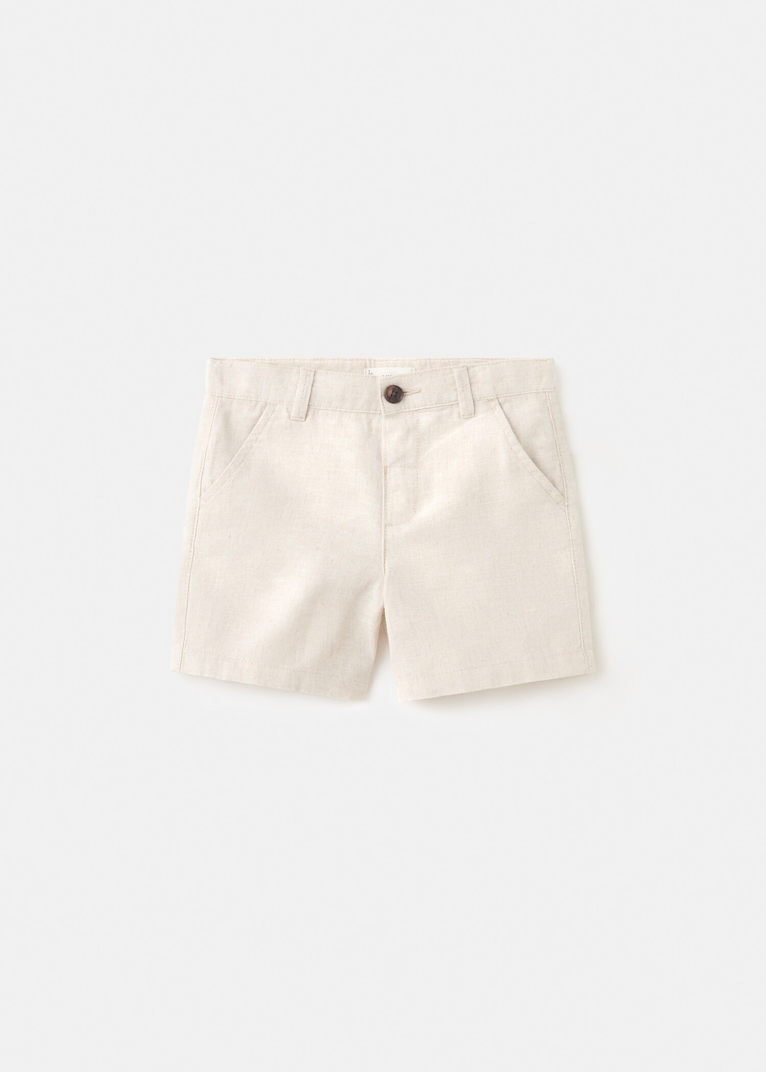 Linen-blend Bermuda shorts - Article without model