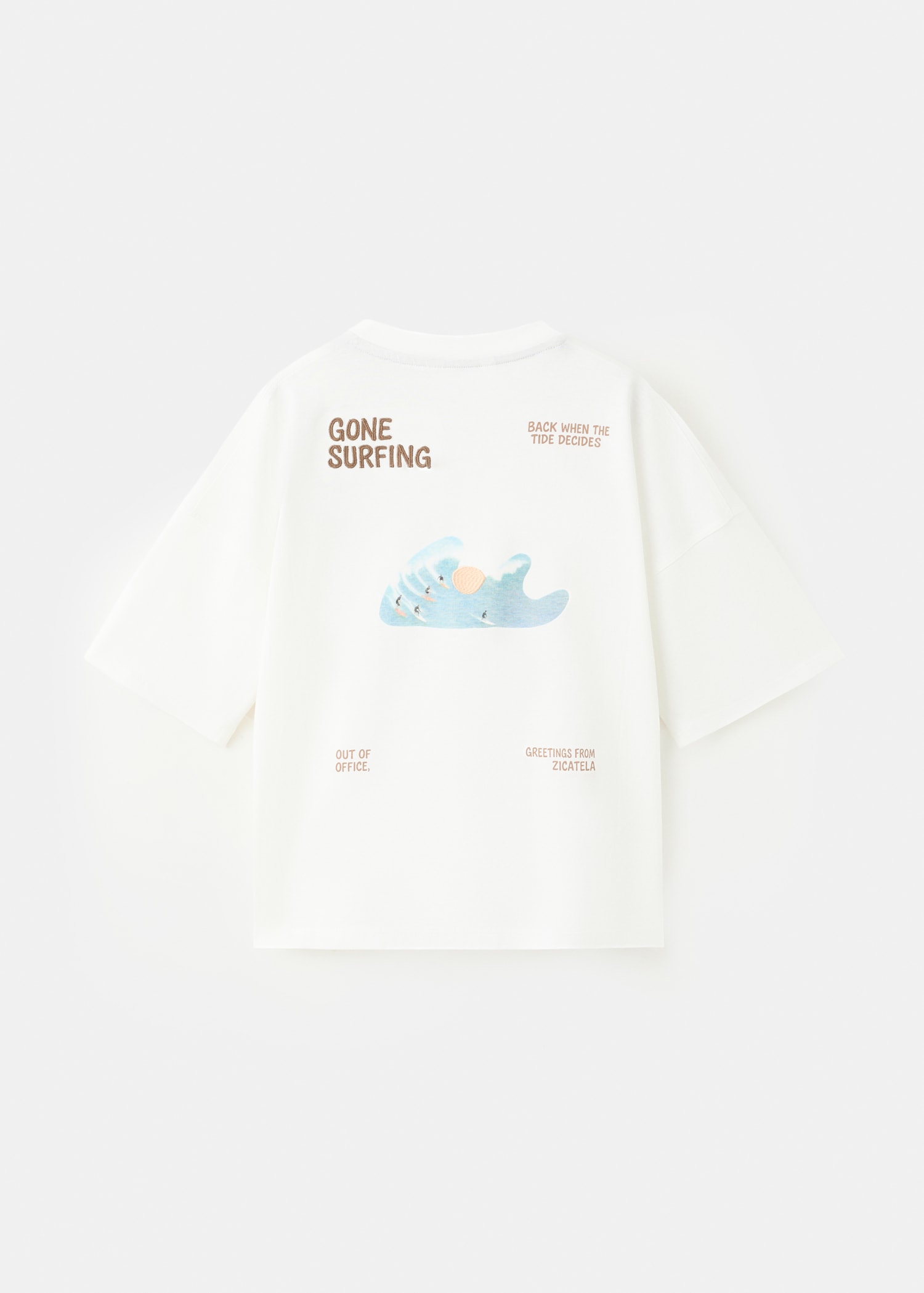 Printed oversized cotton T-shirt - Reverse of the article