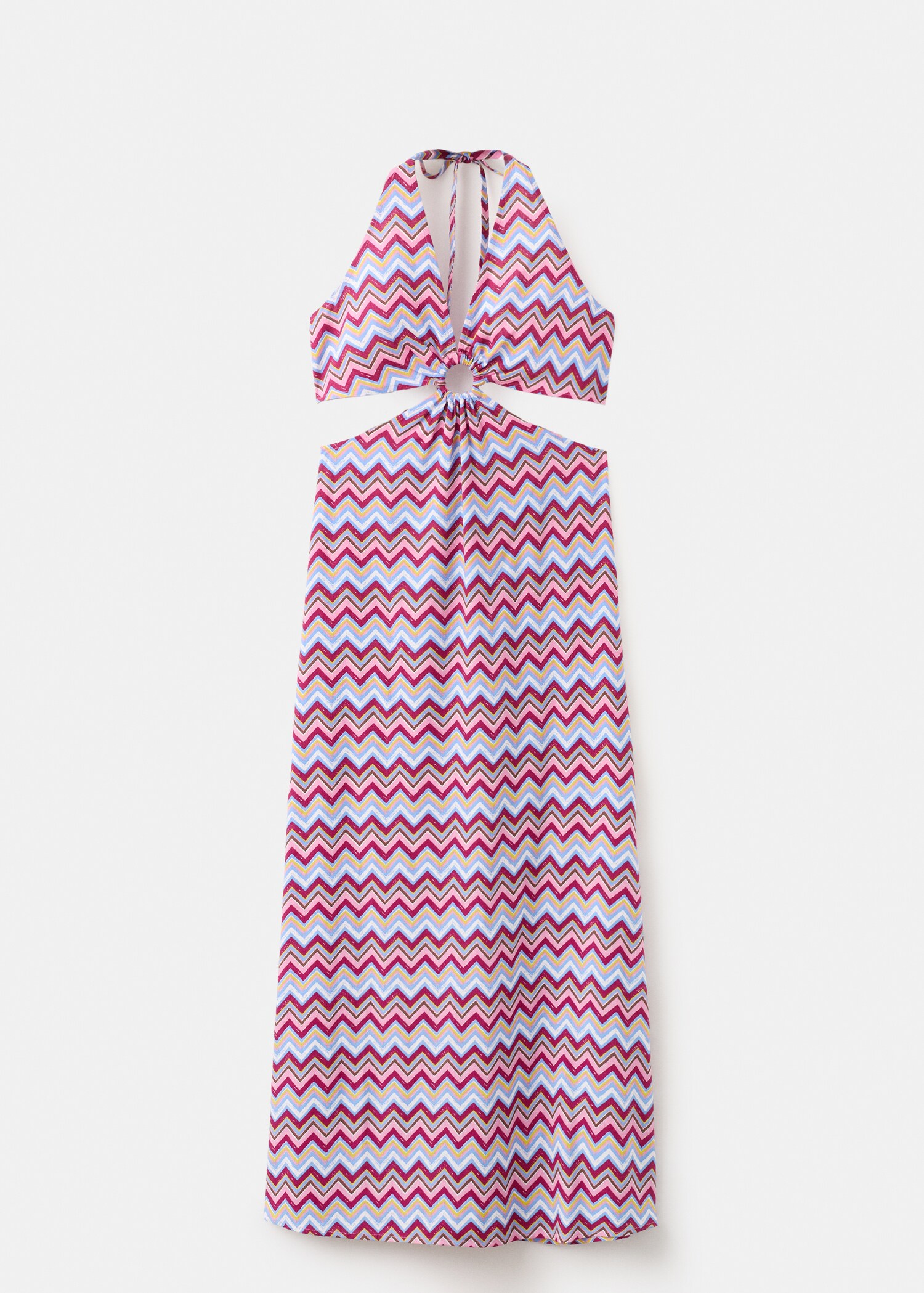 Printed dress with cut-out - Article without model