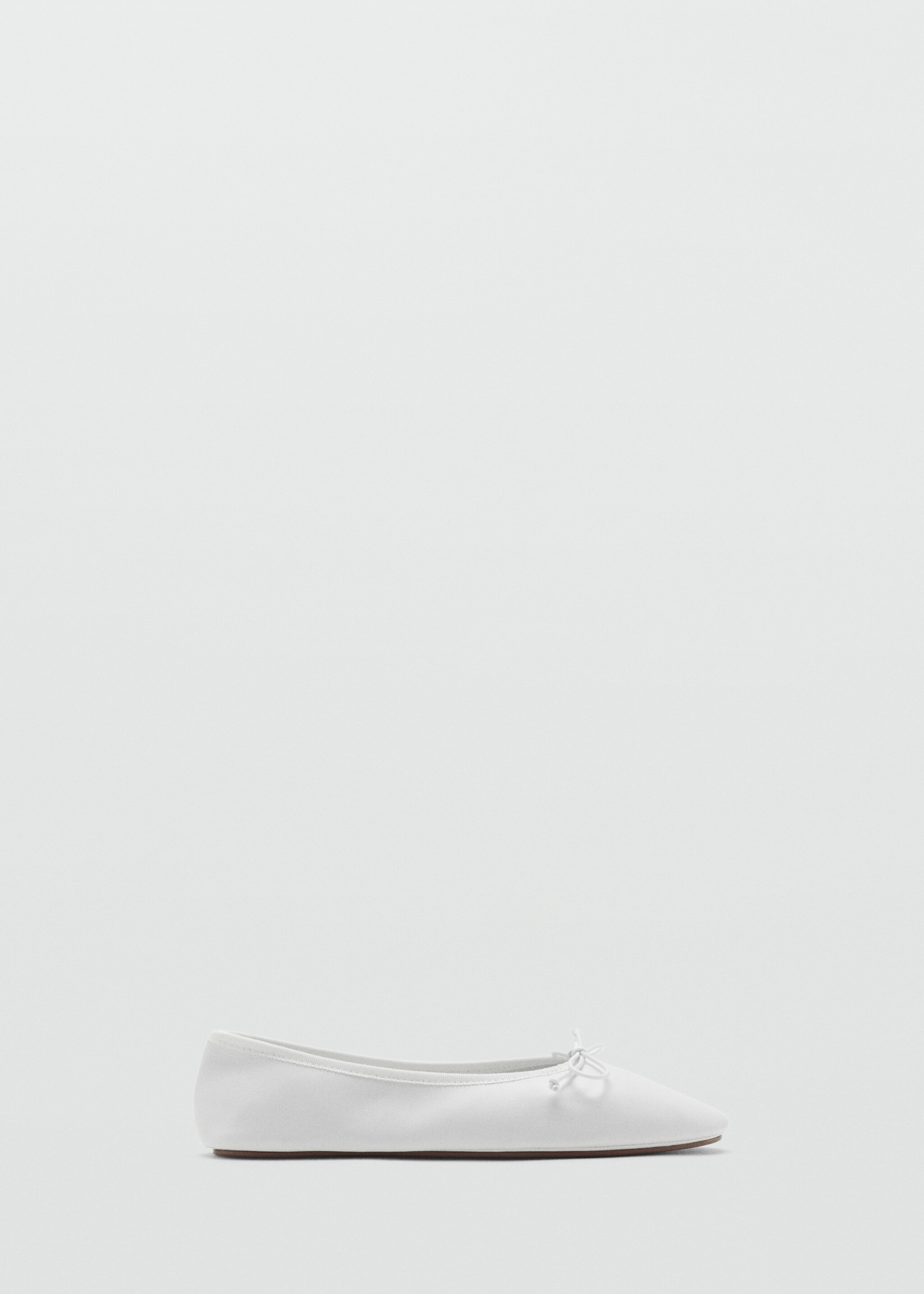 Bailarina piel lazo - Artículo sin modelo, Blanco. Ref: 27076347-00.