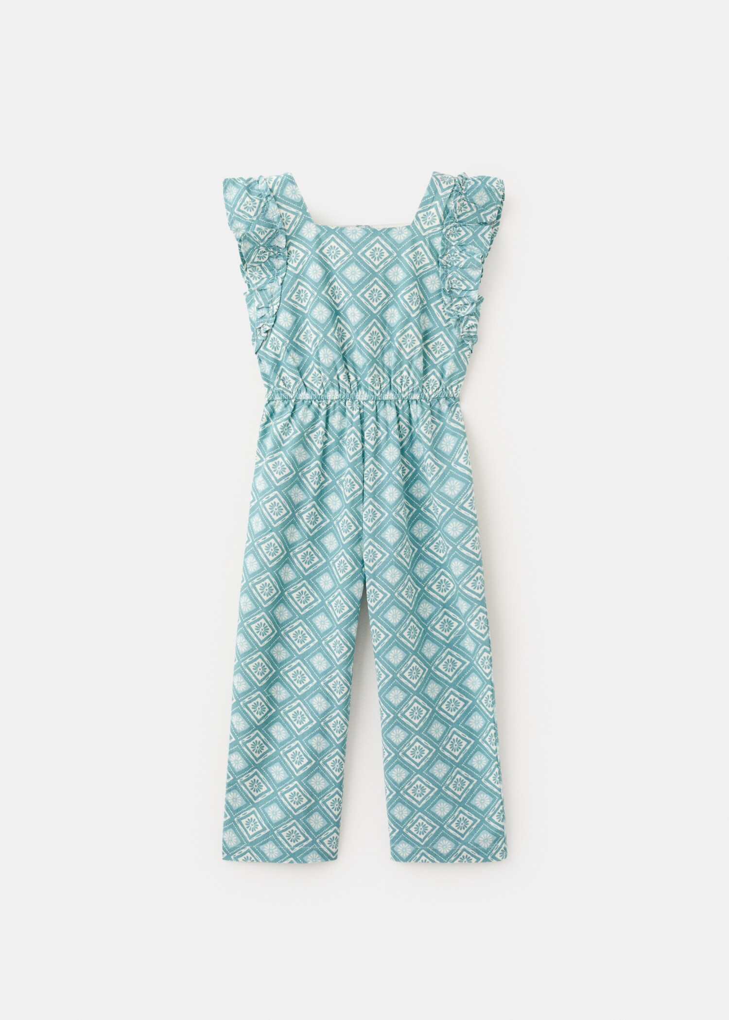 Frills printed jumpsuit - Article without model