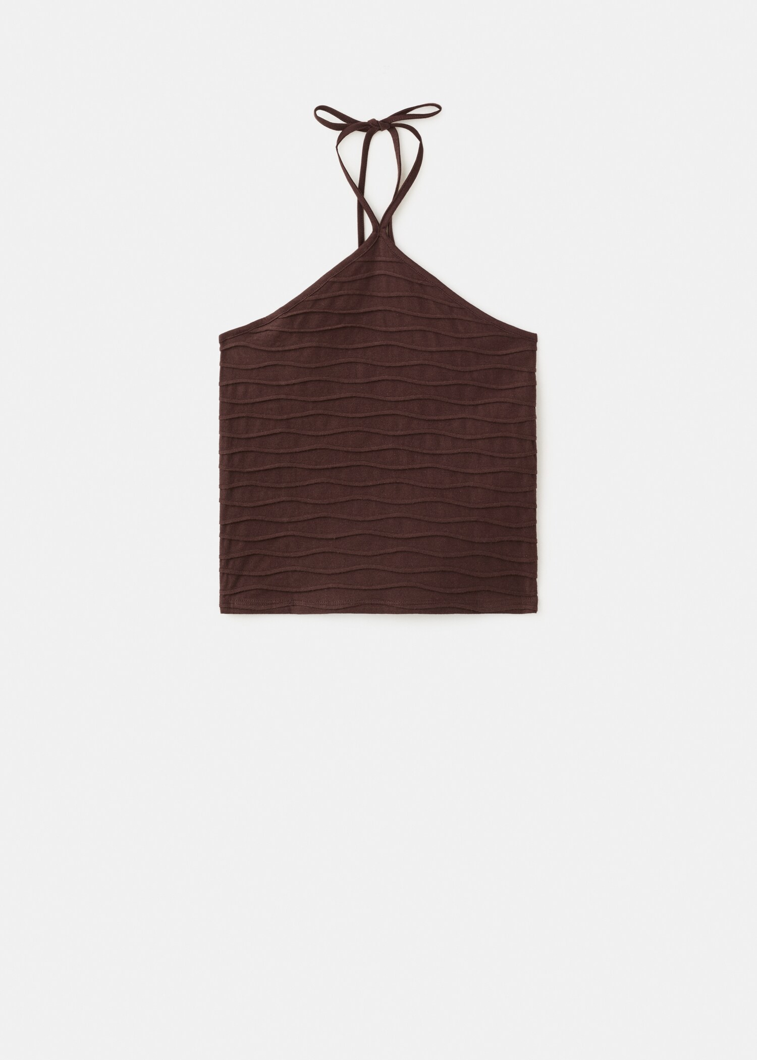 توب برقبة منسوج - منتج دون نموذج