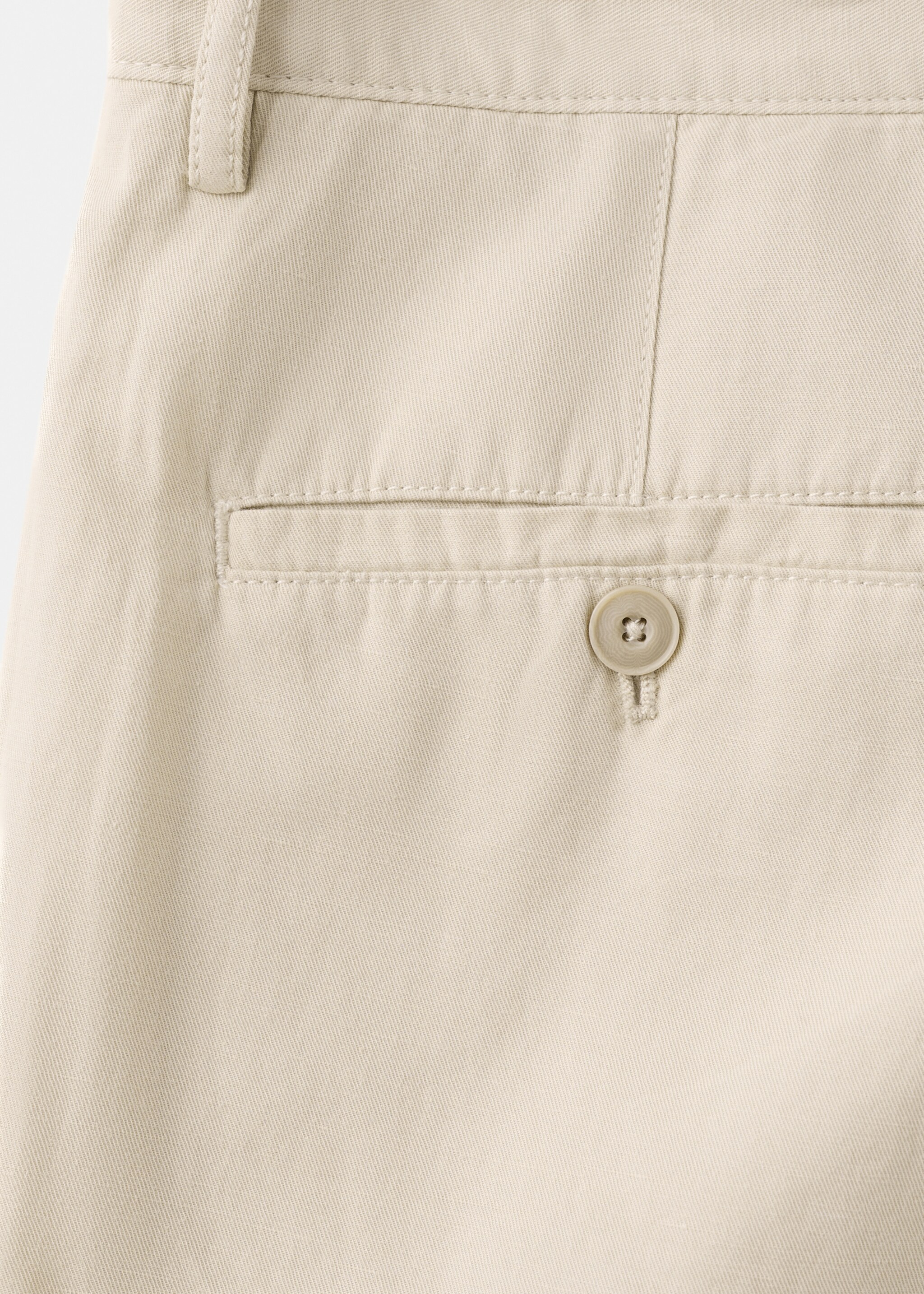 Regular fit cotton-linen Bermuda shorts - Details of the article 0, Sand. Ref: 27076709-00.