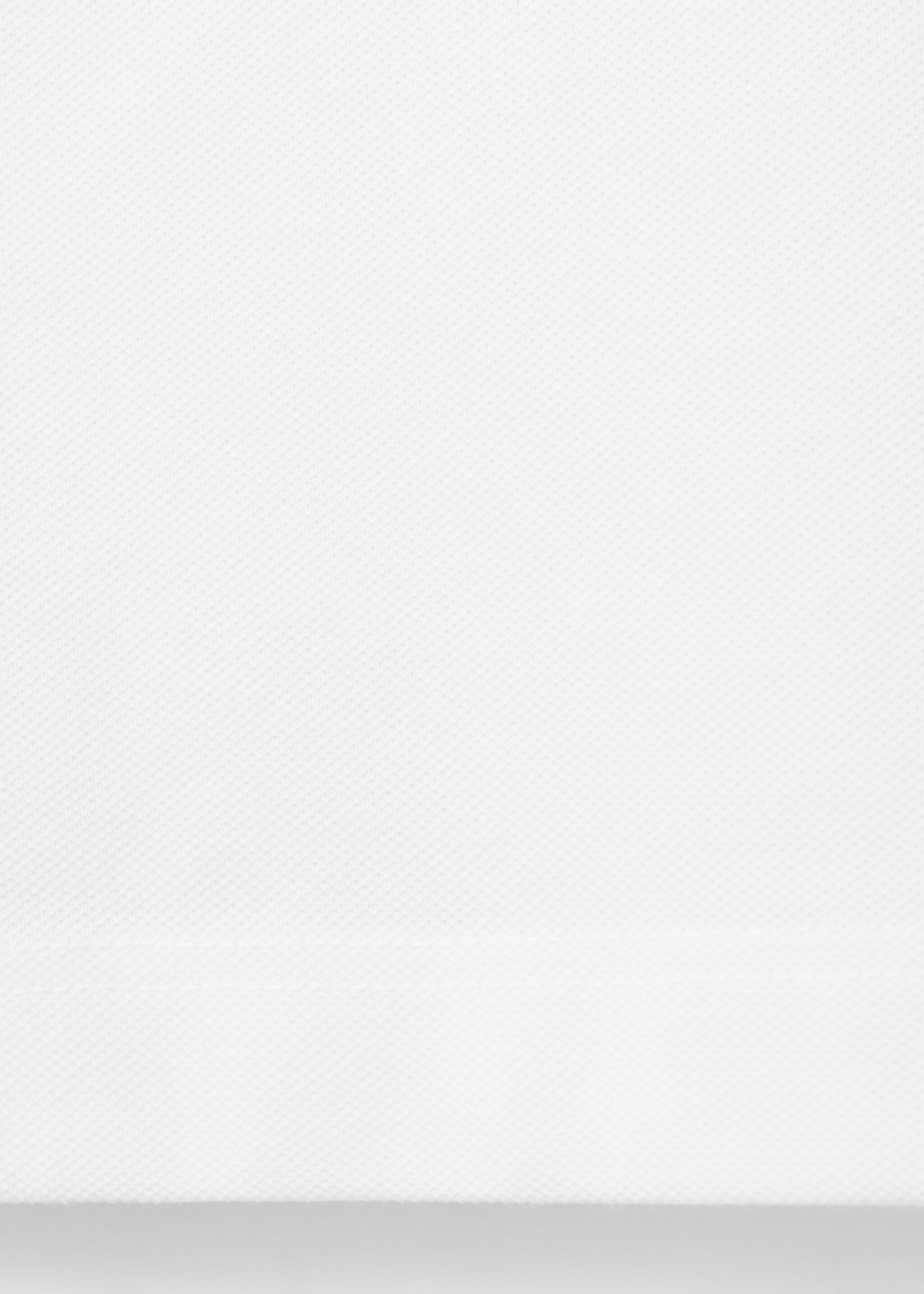 修身版型珠地布Polo衫 - null, 白色. Ref: 27076711-00.