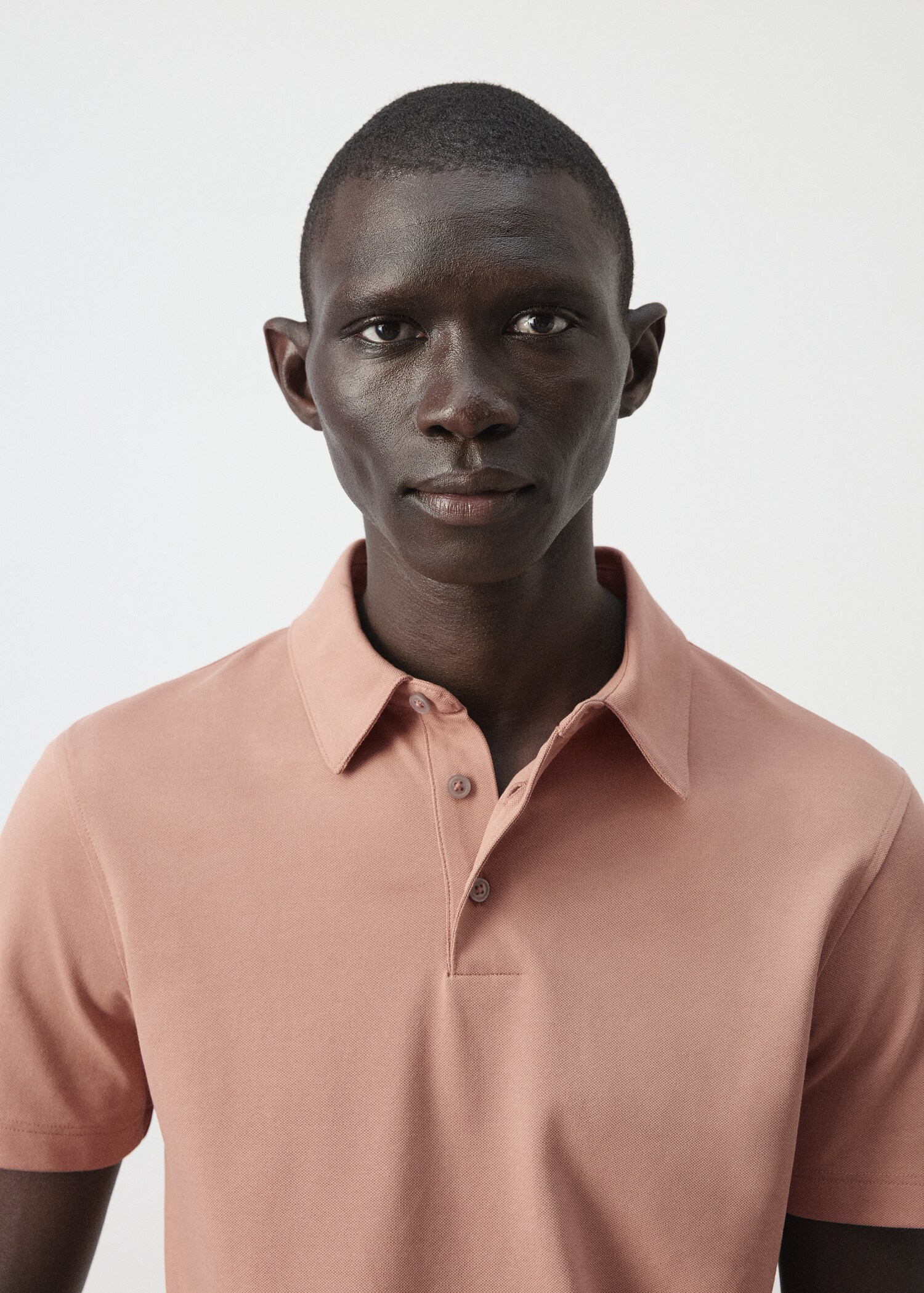 Slim fit piqué polo - Details of the article 1