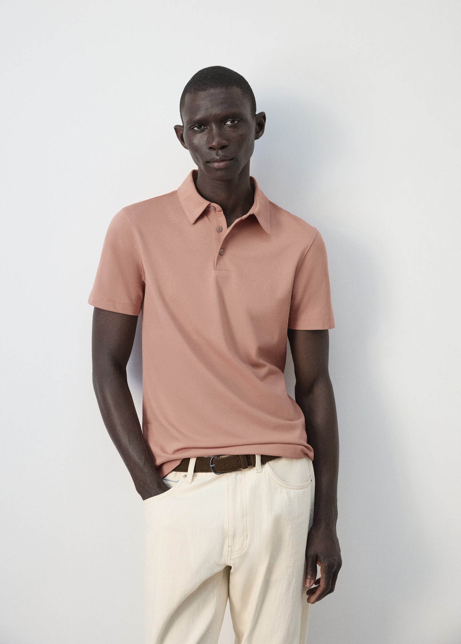 Slim fit piqué polo - Details of the article 6