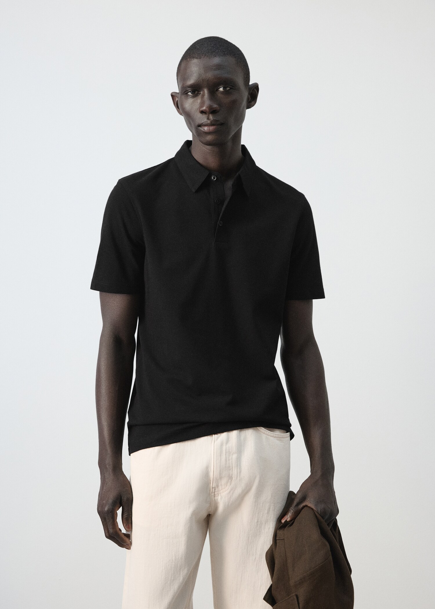 Slim fit piqué polo - Medium plane