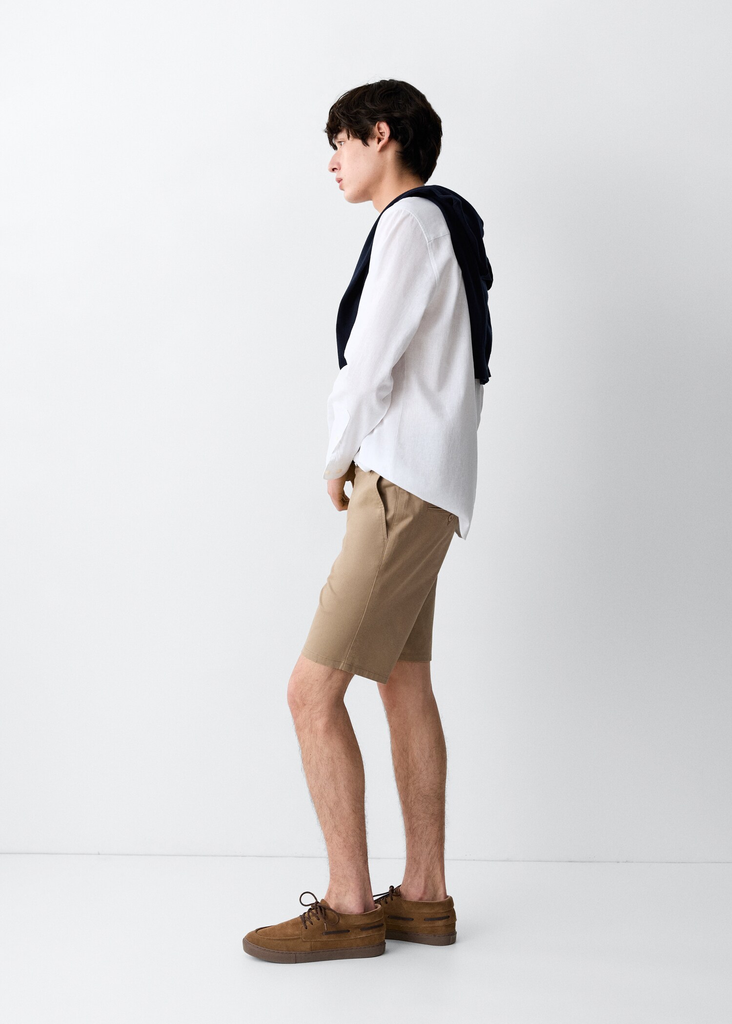 Cotton Bermuda shorts - Medium plane