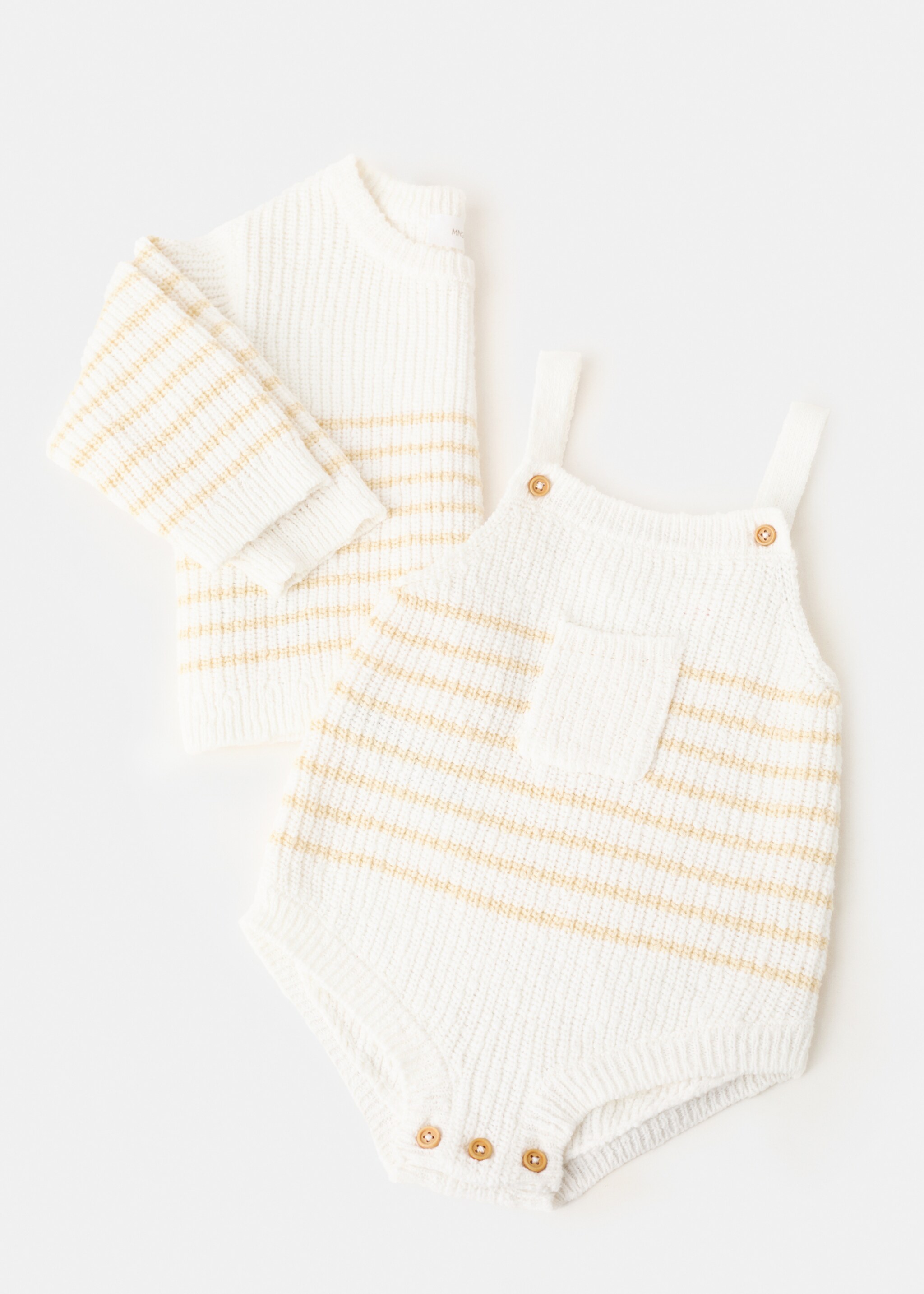 بدلة محبوكة مخططة - تفاصيل المنتج 8, أصفر. Ref: 27076716-00.