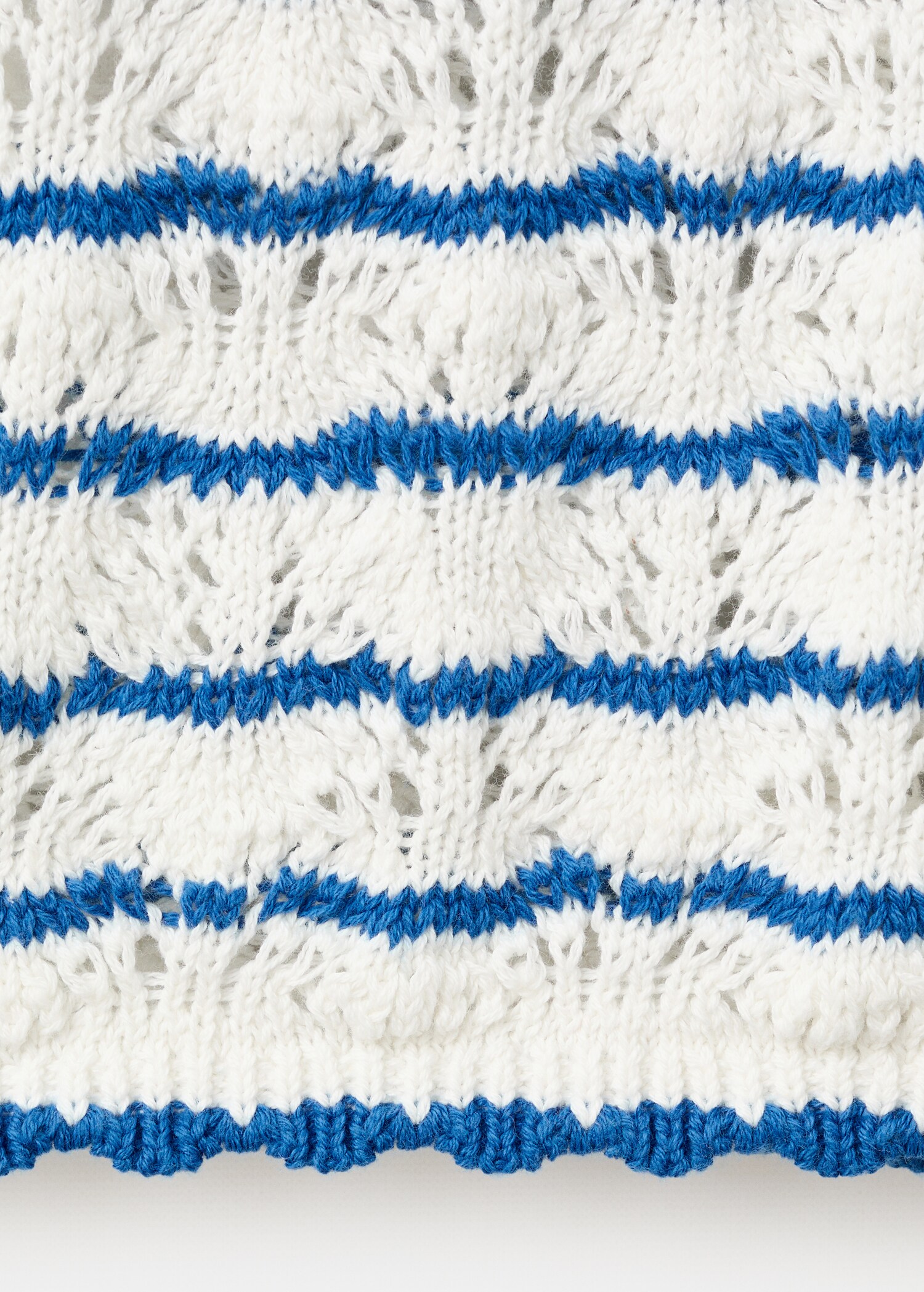 Pantalon en maille ajourée à rayures - Détail de l'article 0