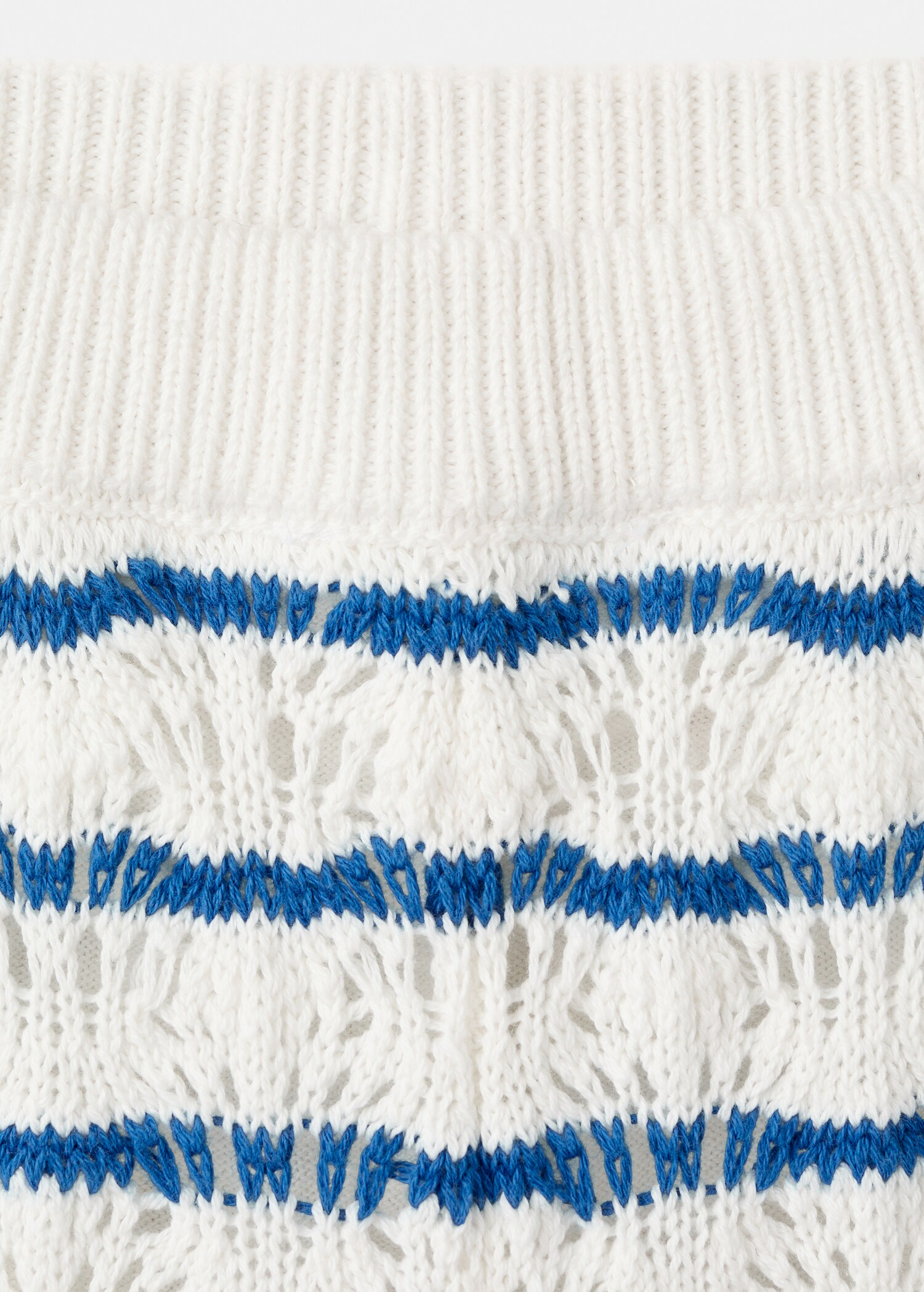 Pantalon en maille ajourée à rayures - Détail de l'article 8