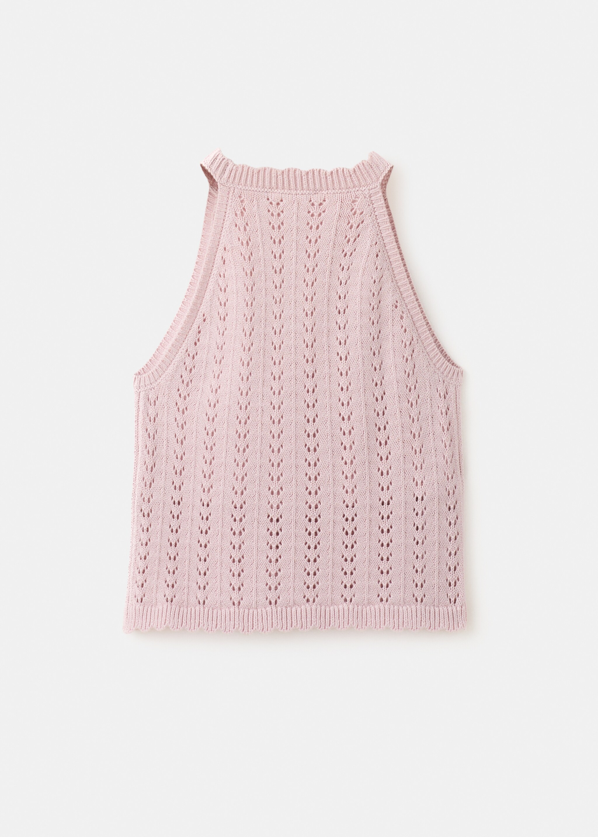 Top punto calado - Reverso del artículo, Rosa palo. Ref: 27076737-00.