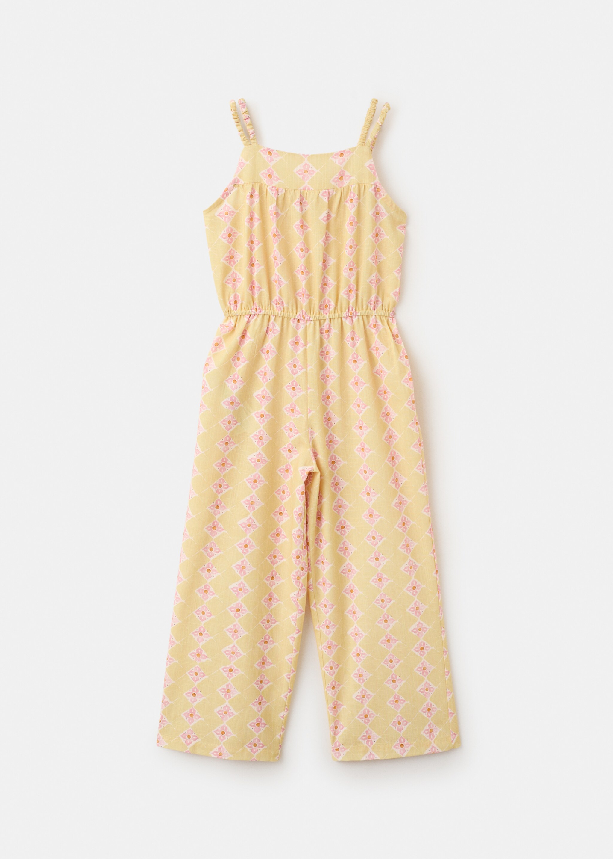 Long printed jumpsuit - Article without model, Yellow. Ref: 27076751-00.